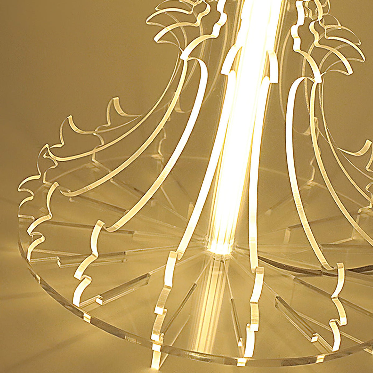 Elmariel skulpturale Acryl-Tischlampe