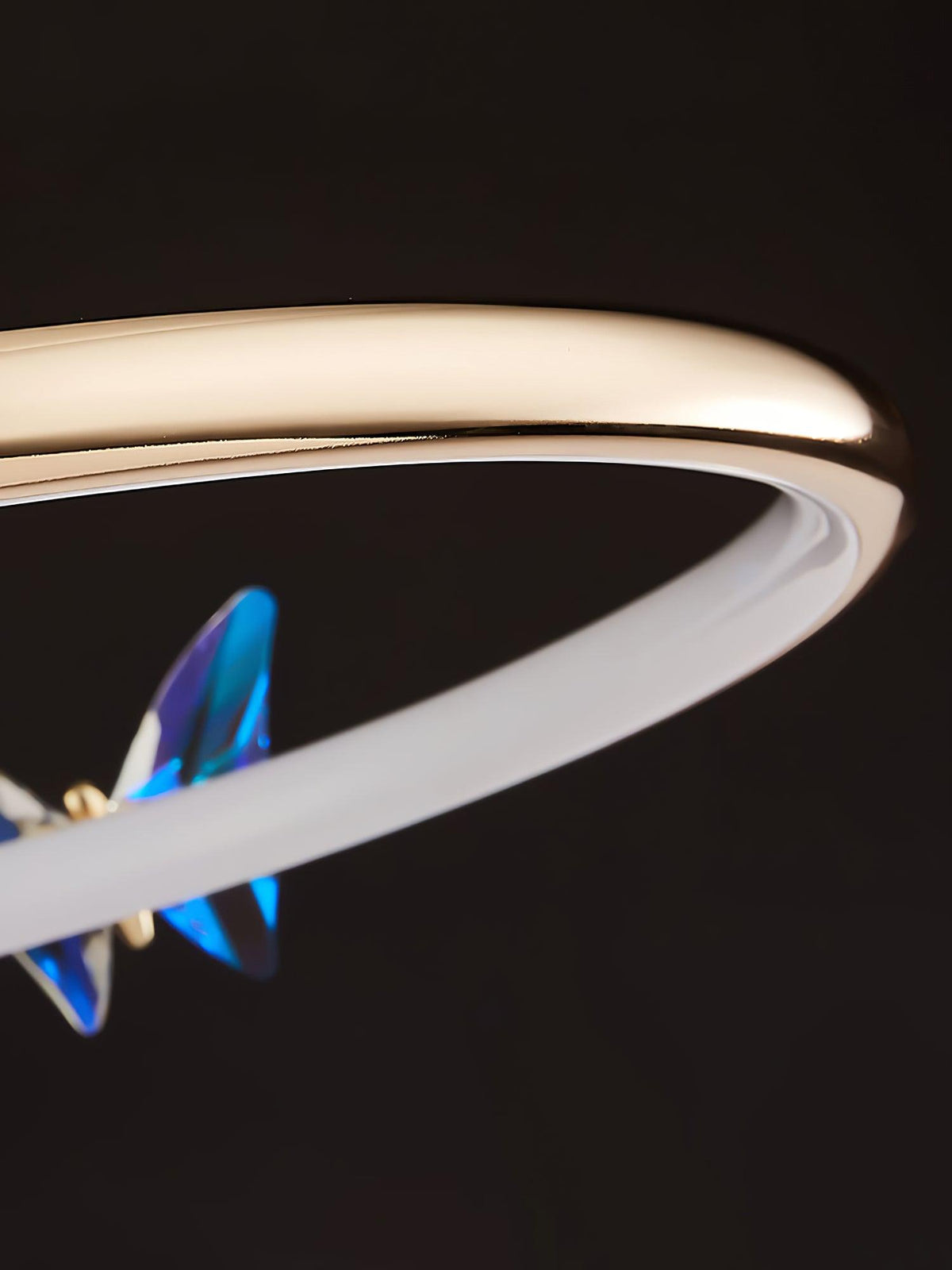 Cyrelel Deckenleuchte Magic Butterfly Kristallakzente LED-Ring