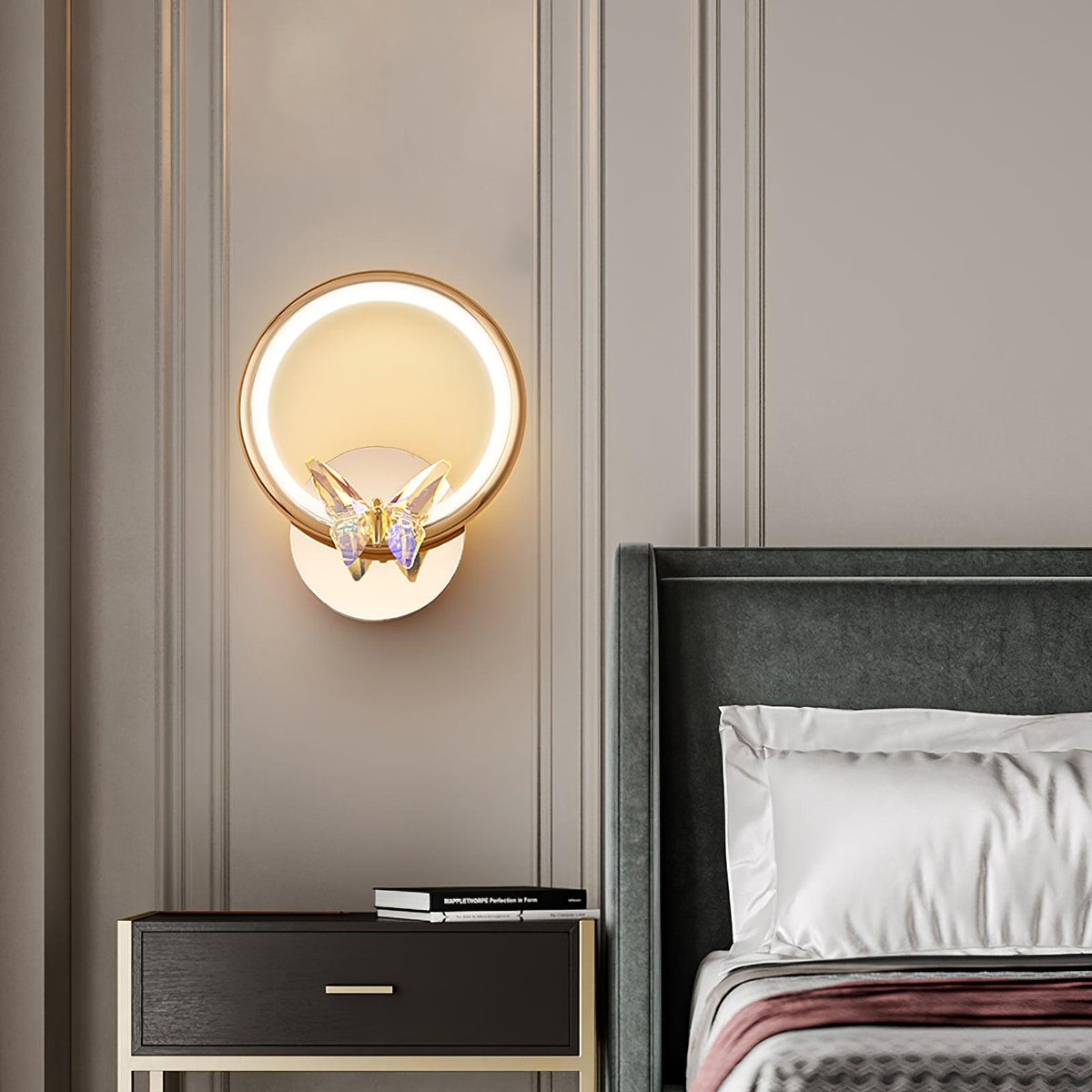 Ersoren Magic Butterfly Kristall-Wandleuchte