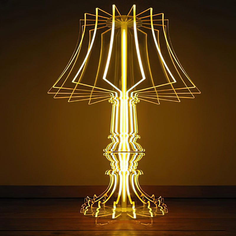 Elmariel skulpturale Acryl-Tischlampe