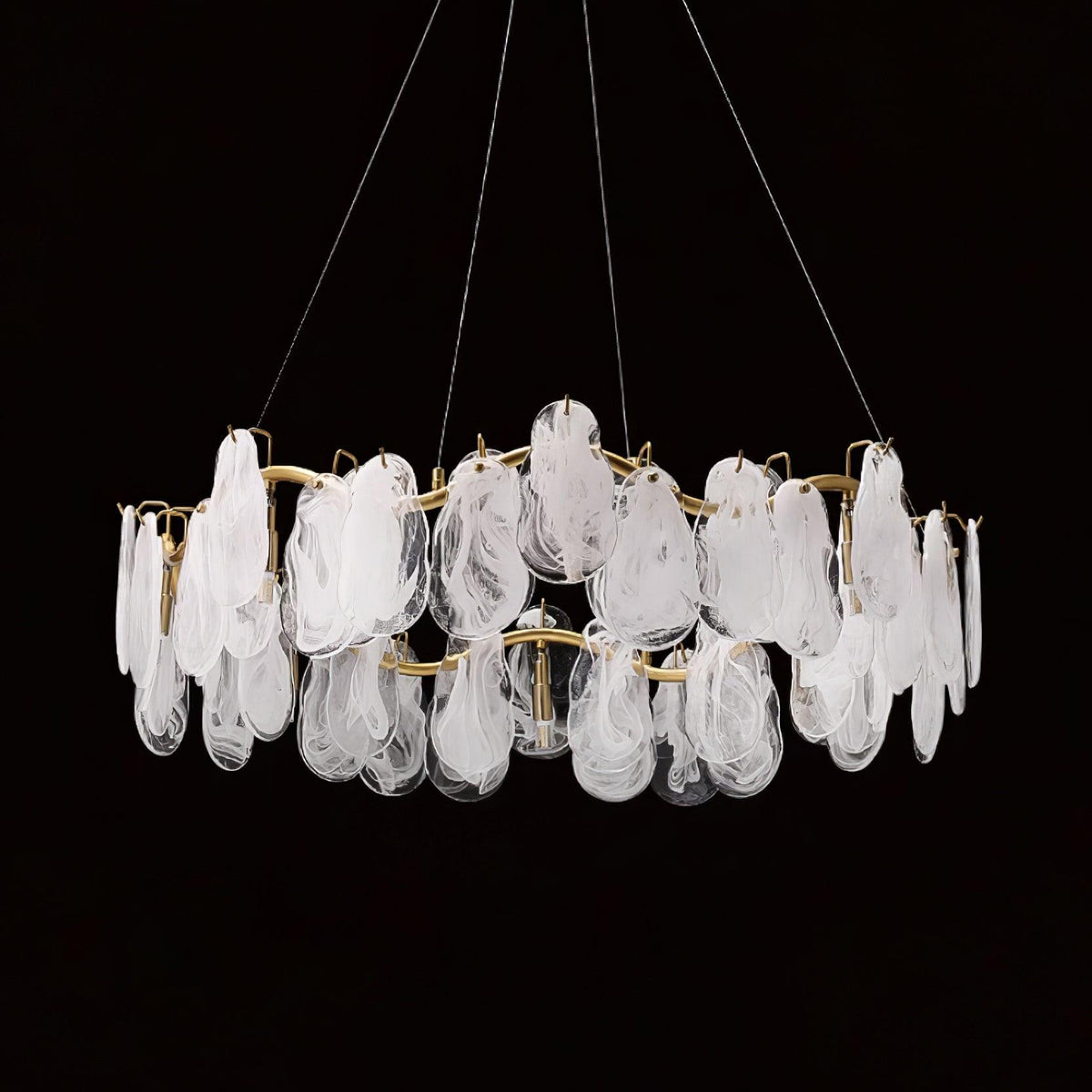 Veliselle Kronleuchter Cloud Glaspaneel