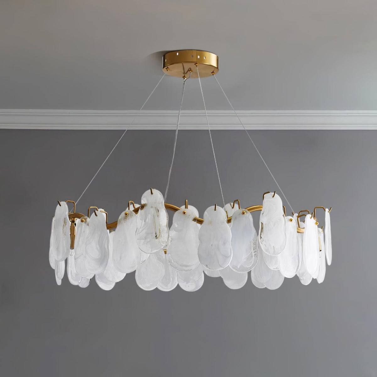 Veliselle Kronleuchter Cloud Glaspaneel