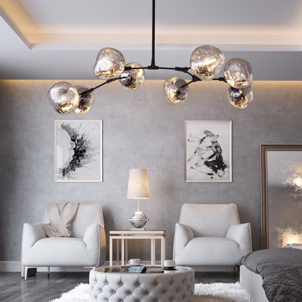 Arisha Modern Kugel LED Pendelleuchte Rosegold/Gold/Chrom Wohn/Schlafzimmer Metall&Acryl