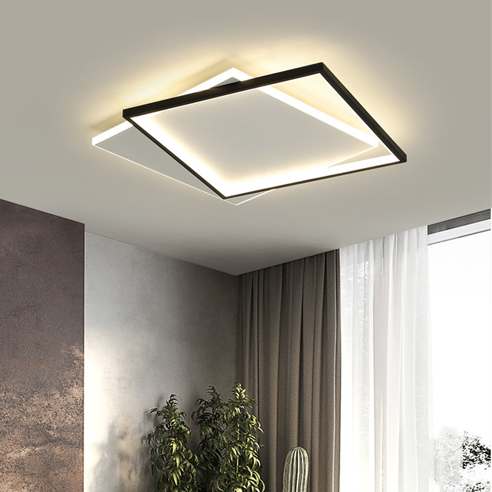 Arisha Modern LED Deckenleuchte Weiß Wohn/Schlafzimmer Metall&Acryl