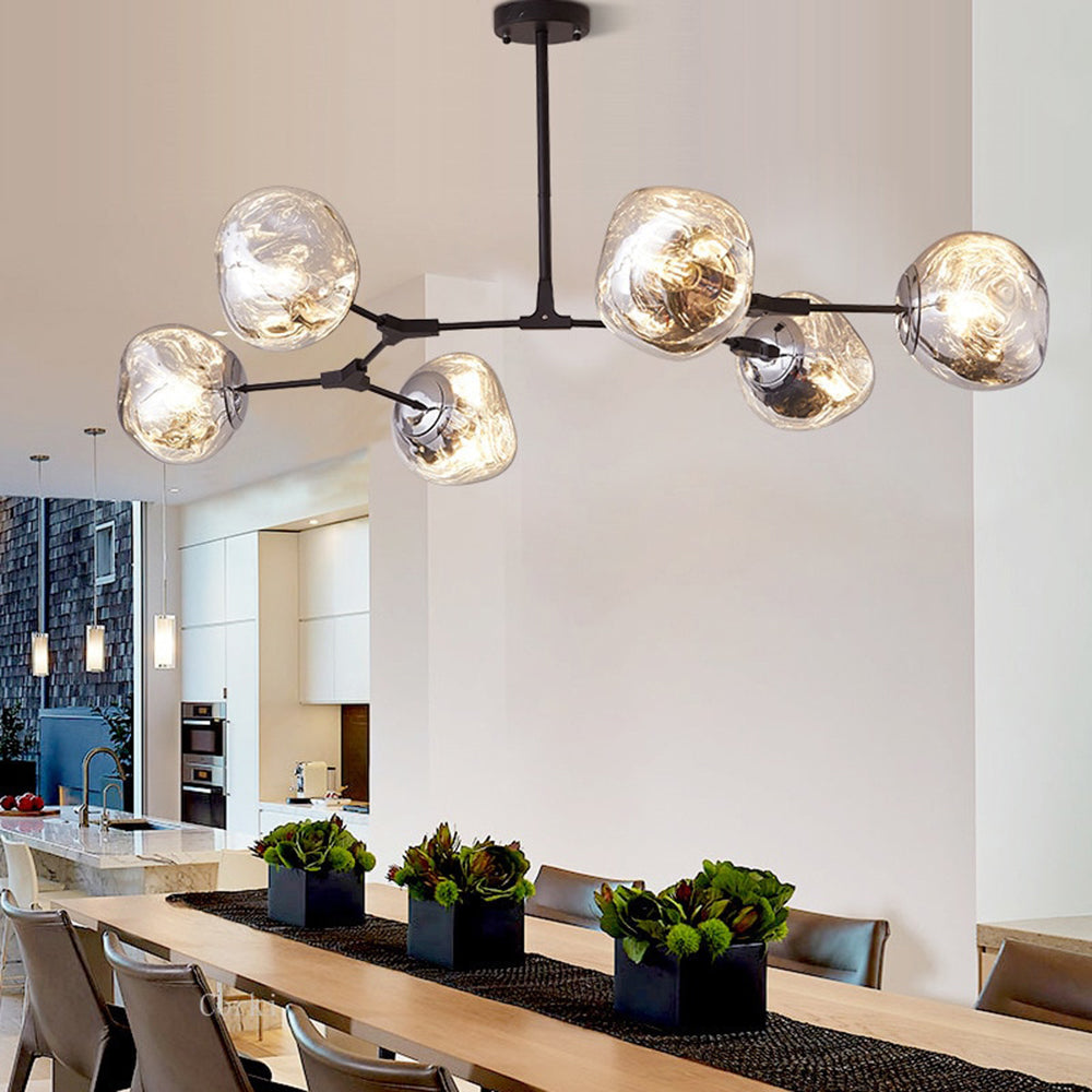 Arisha Modern Kugel LED Pendelleuchte Rosegold/Gold/Chrom Wohn/Schlafzimmer Metall&Acryl