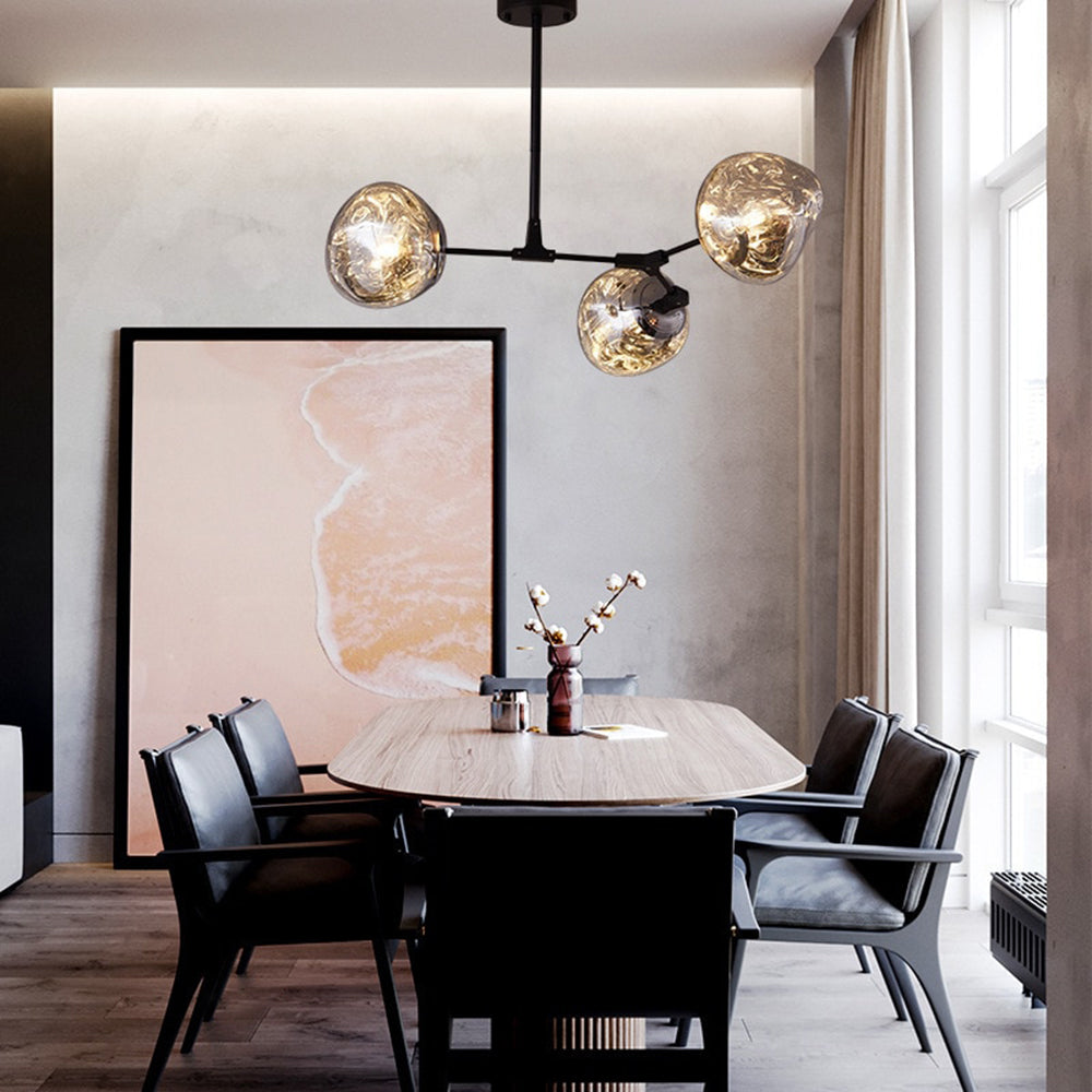 Arisha Modern Kugel LED Pendelleuchte Rosegold/Gold/Chrom Wohn/Schlafzimmer Metall&Acryl