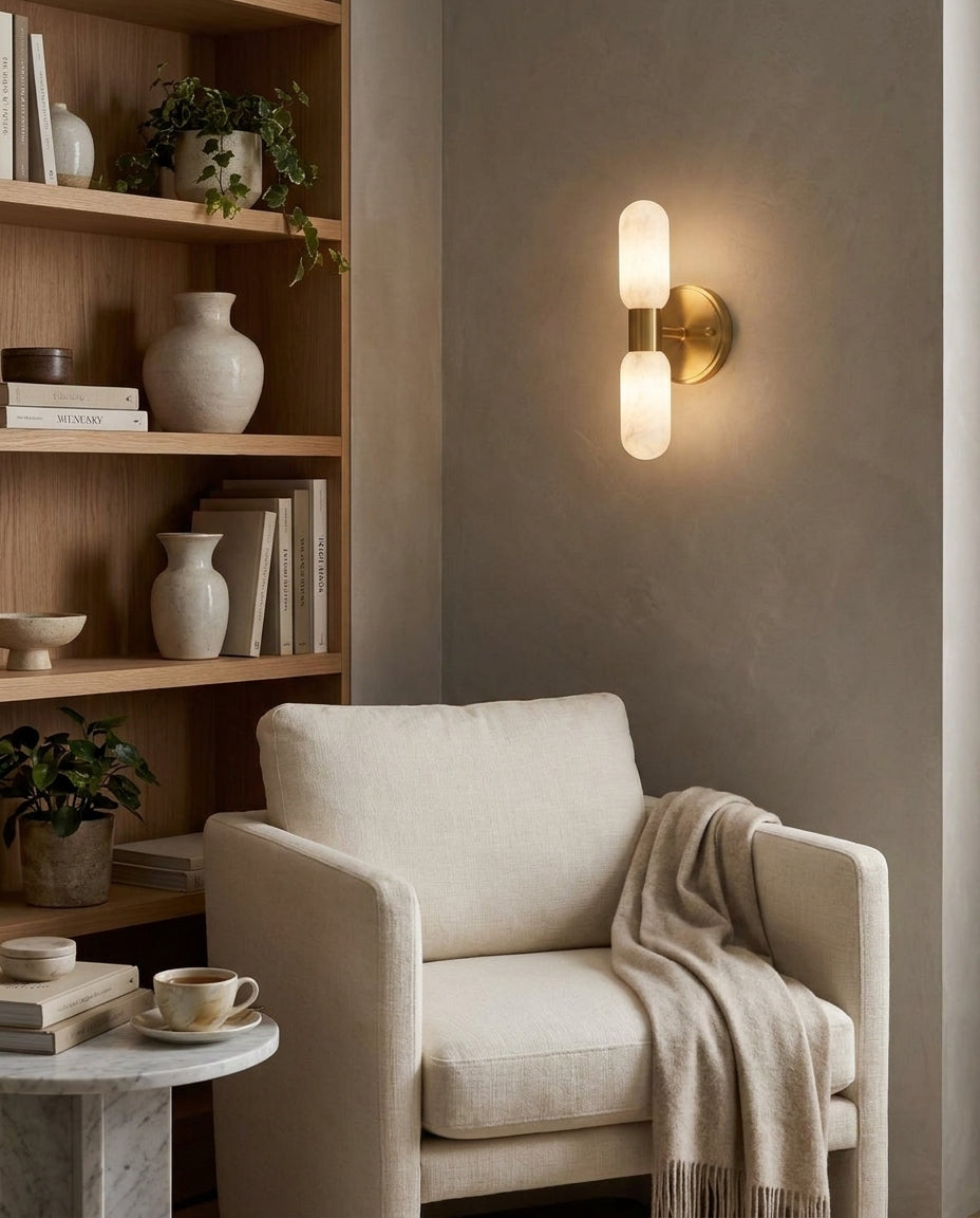 Odilia Alabaster Wandleuchte