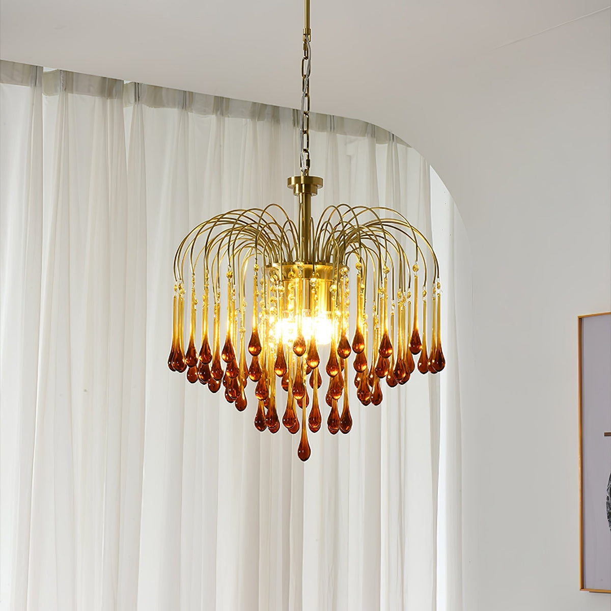 Ciel Kronleuchter Golden Arms and Kristall