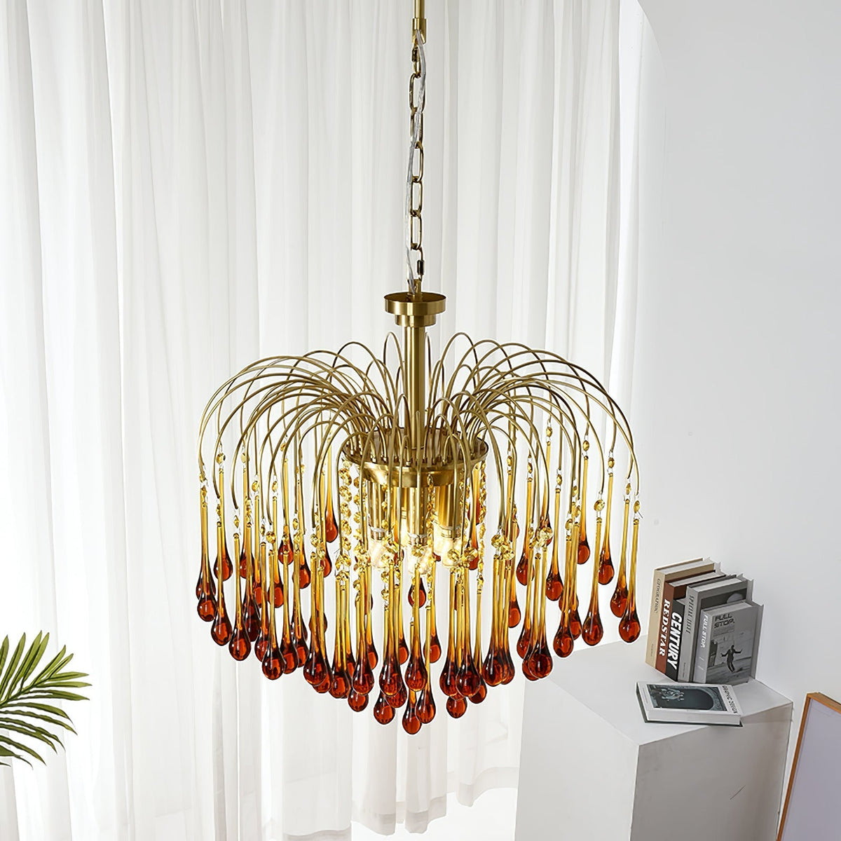 Ciel Kronleuchter Golden Arms and Kristall