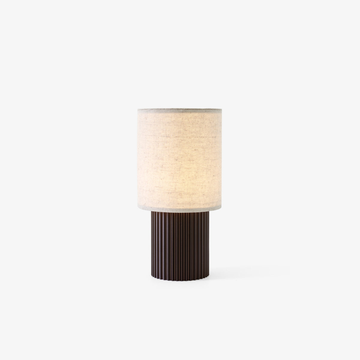 Calelelia Tischlampe Braun Flutiertes Minimalistisch Schlafzimmer | Cielum