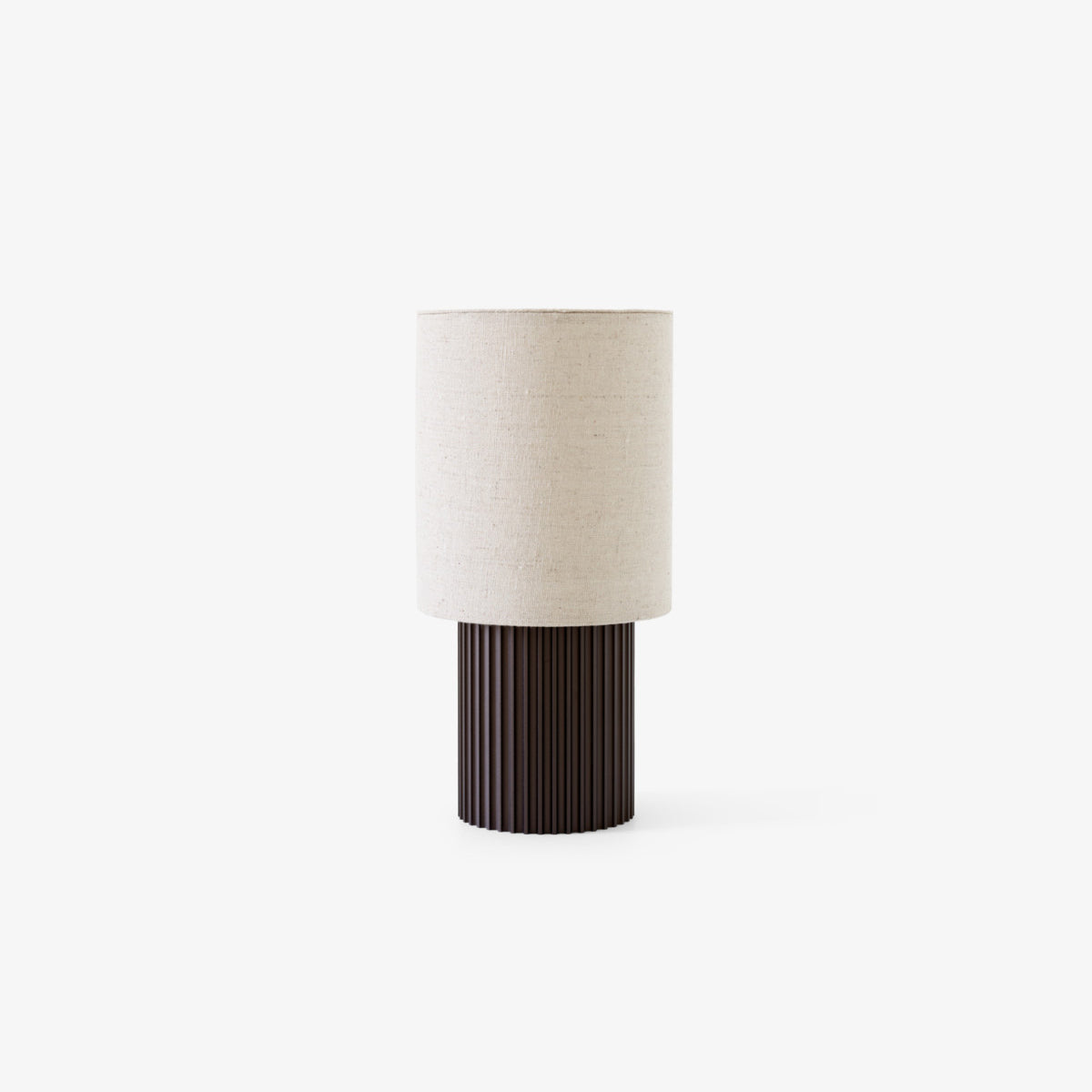 Calelelia Tischlampe Braun Flutiertes Minimalistisch Schlafzimmer | Cielum