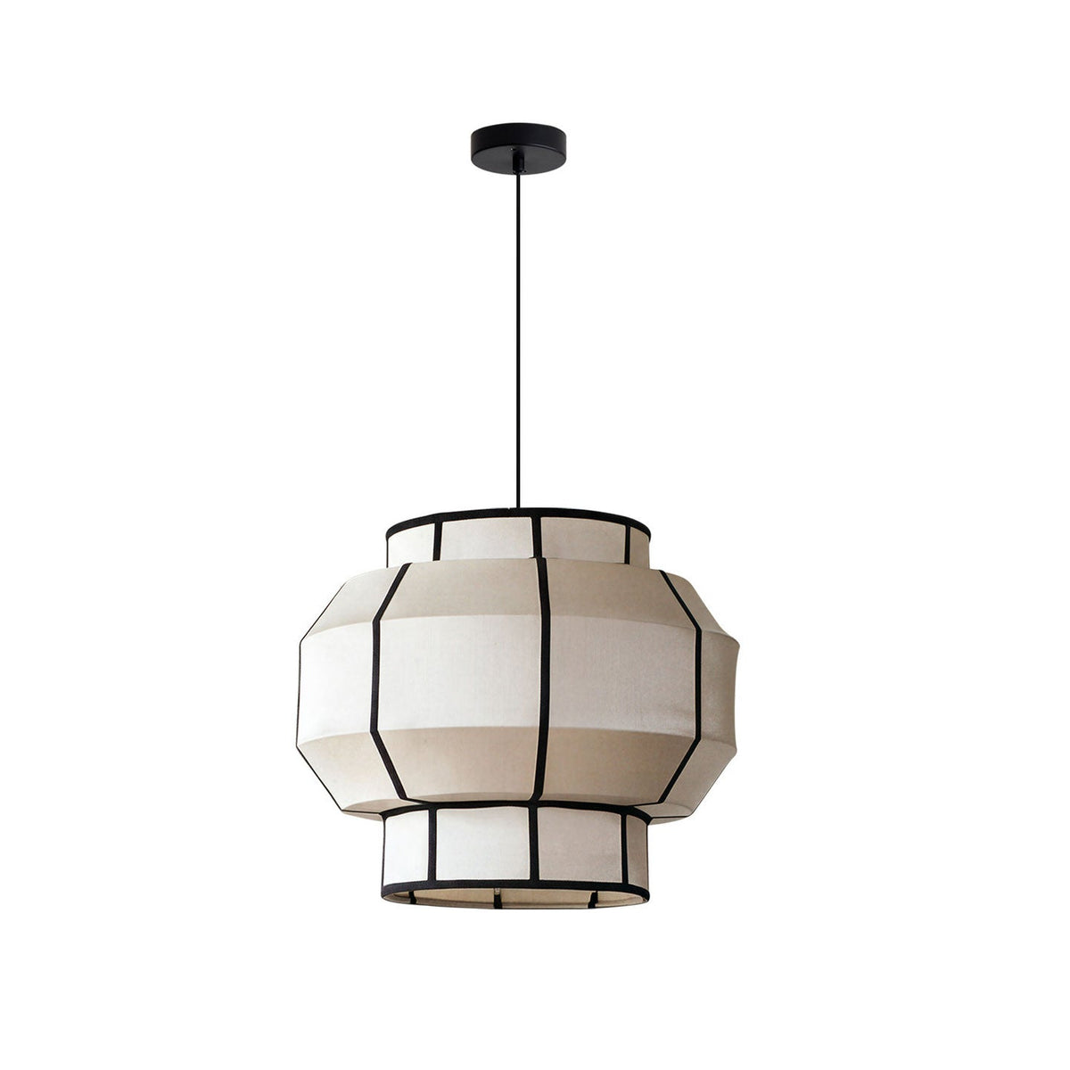 Southvale3 Stoff-Pendelleuchte