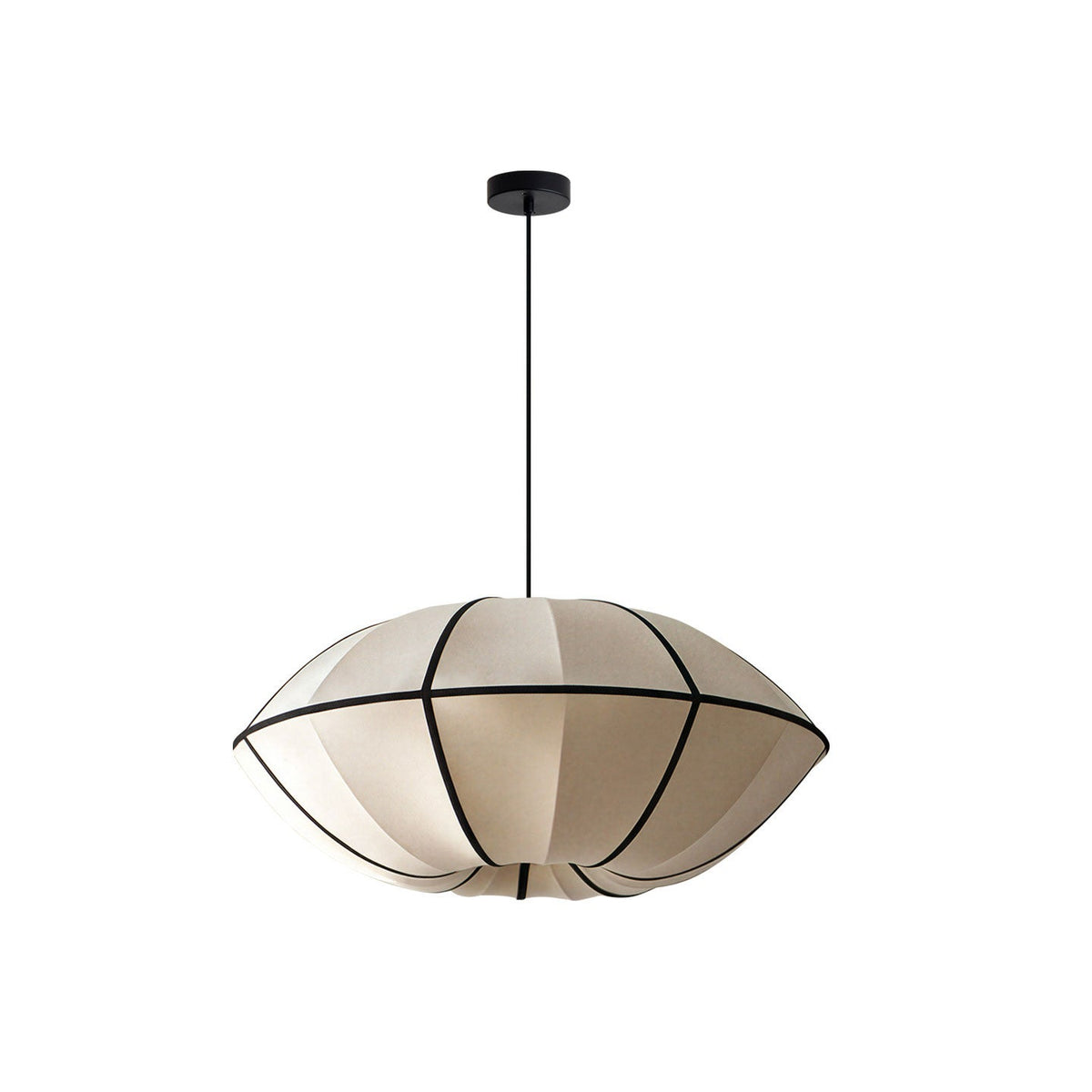Southvale3 Stoff-Pendelleuchte