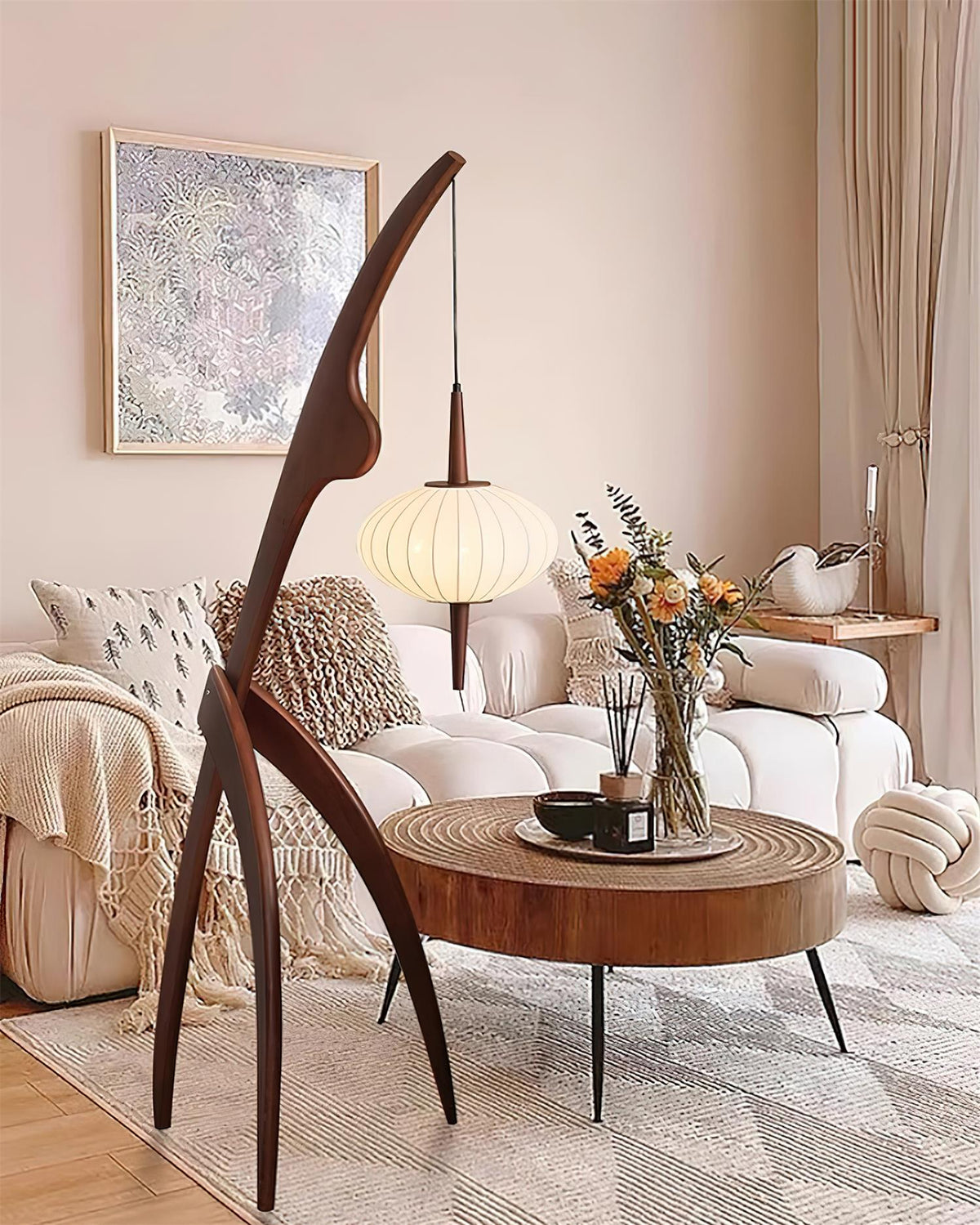 Ulen Mid-Century-Stil Stehleuchte aus Holz