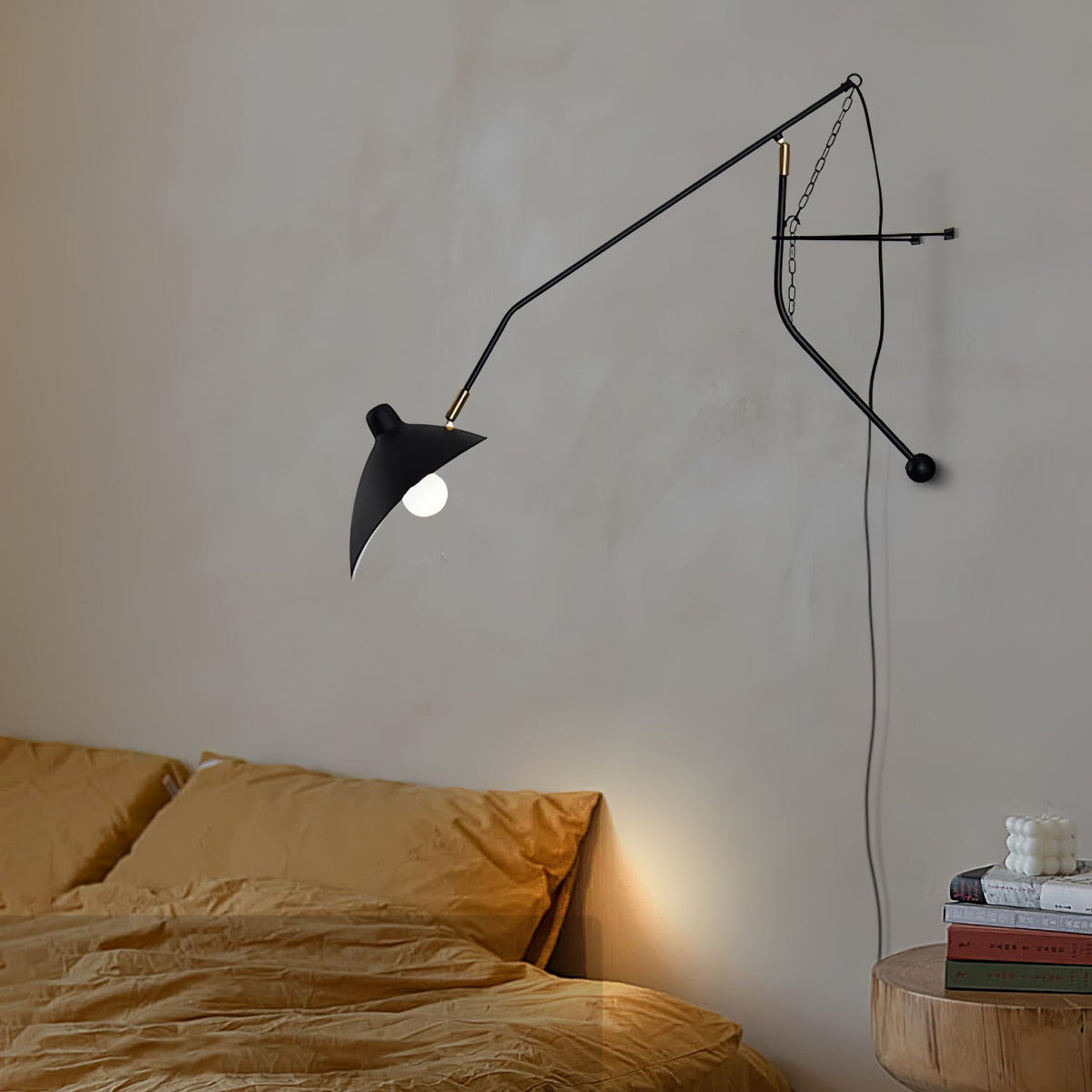 Ivsolarae zeitgenössische minimalistische Arm-Wandleuchte