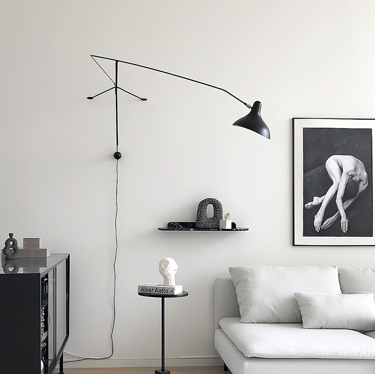 Ivsolarae zeitgenössische minimalistische Arm-Wandleuchte