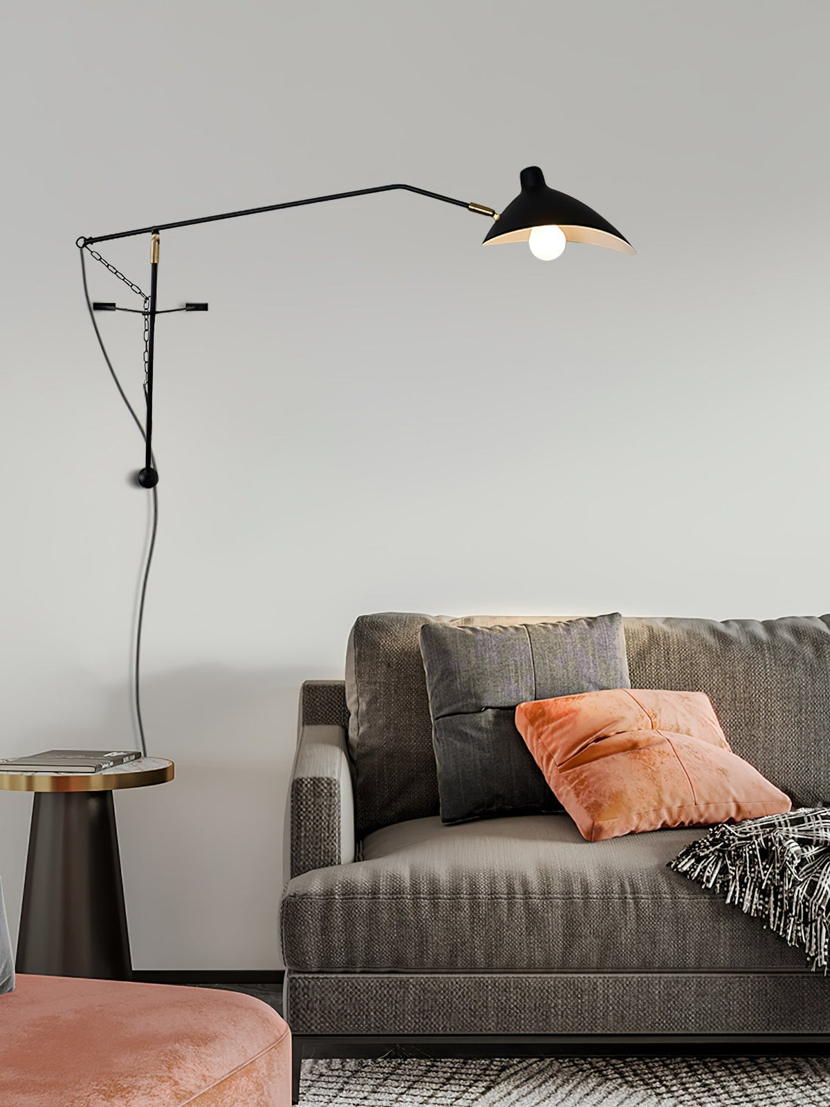 Ivsolarae zeitgenössische minimalistische Arm-Wandleuchte