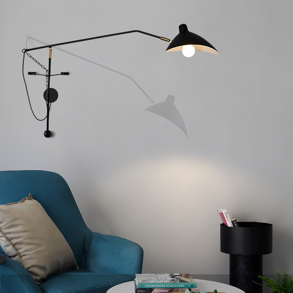 Ivsolarae zeitgenössische minimalistische Arm-Wandleuchte