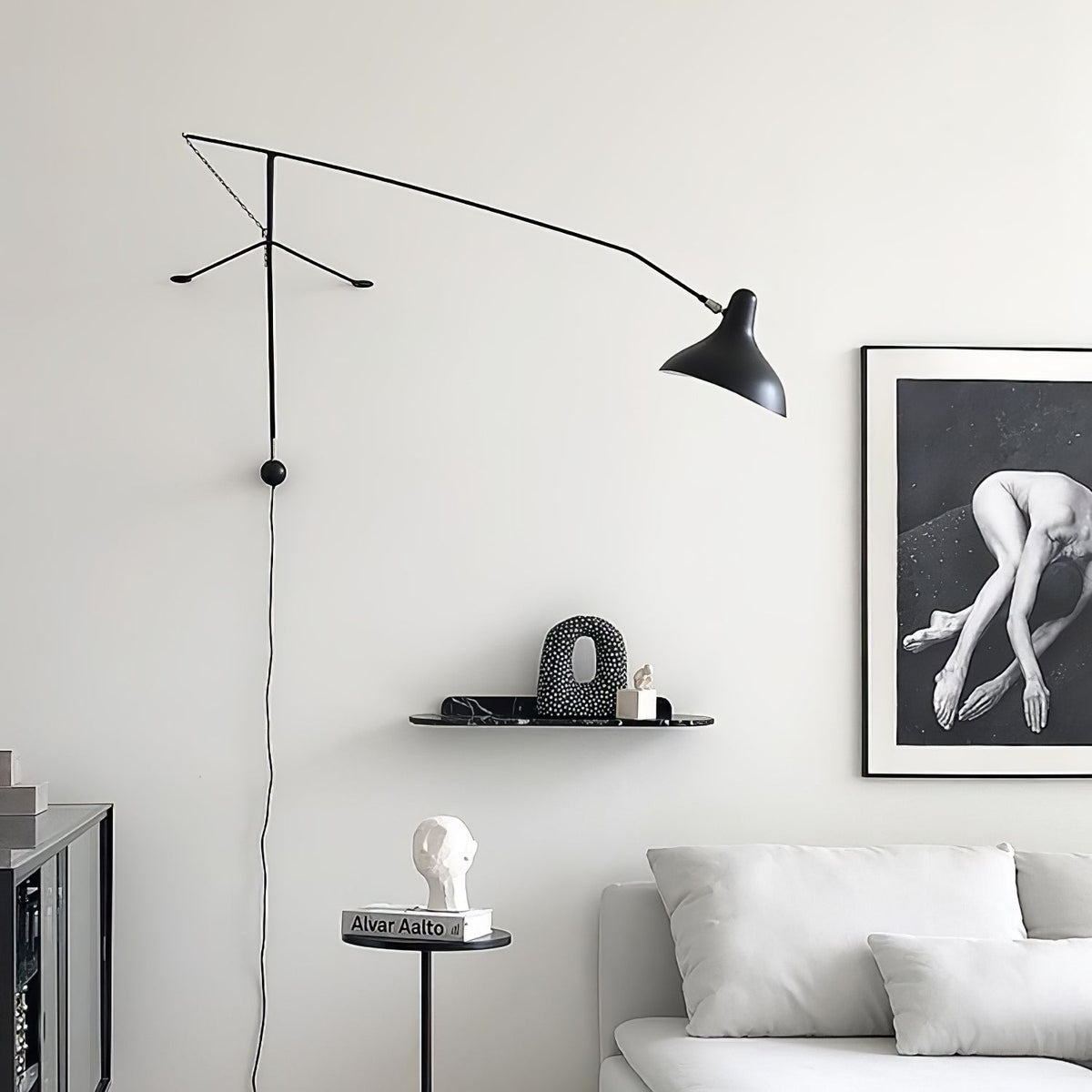 Ivsolarae zeitgenössische minimalistische Arm-Wandleuchte