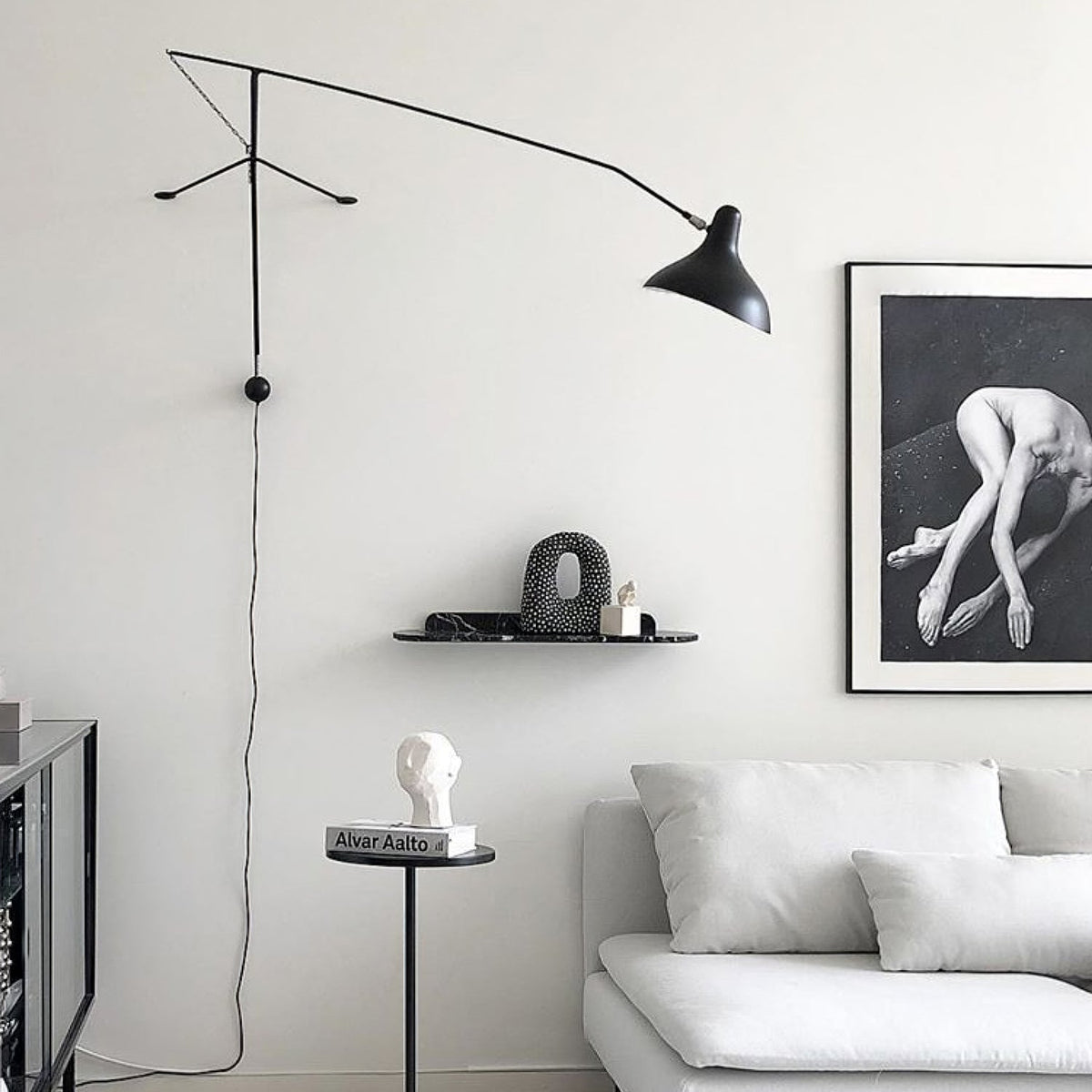 Ivsolarae zeitgenössische minimalistische Arm-Wandleuchte
