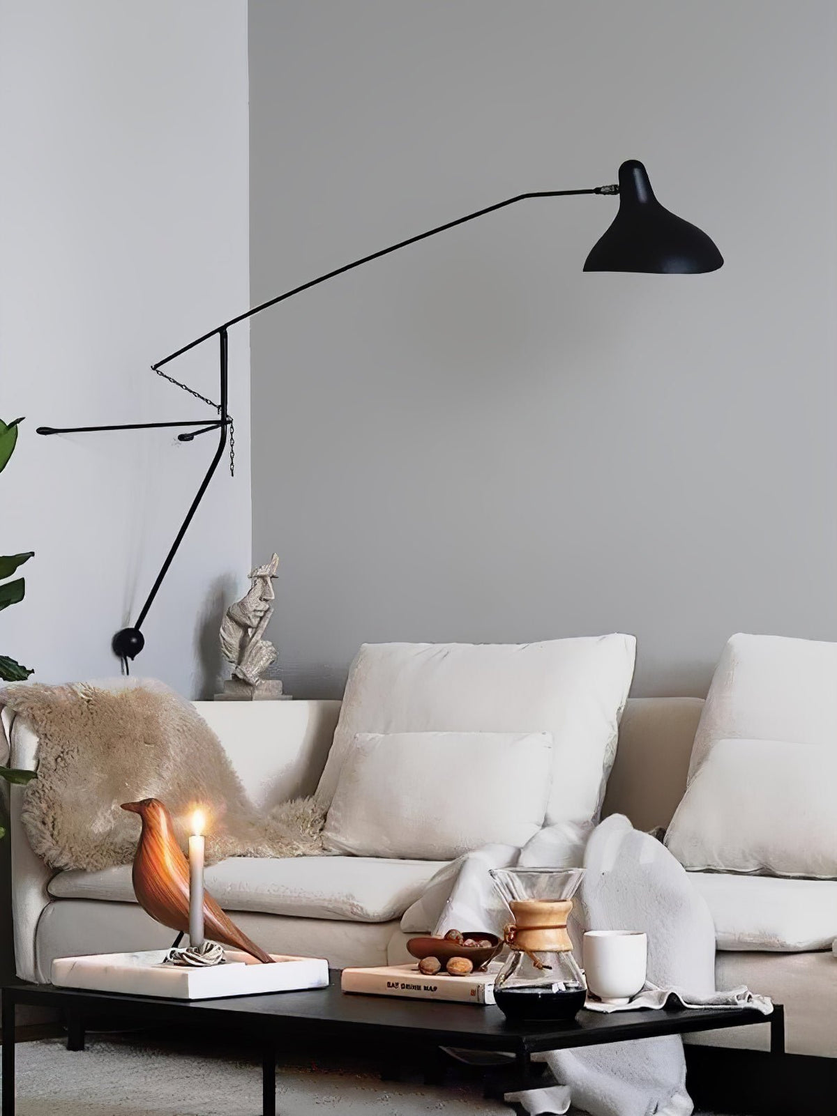 Ivsolarae zeitgenössische minimalistische Arm-Wandleuchte