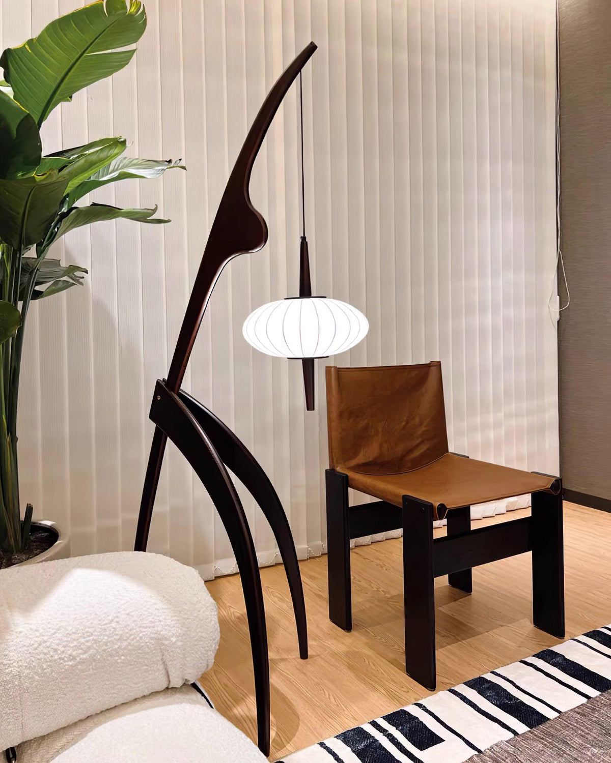Ulen Mid-Century-Stil Stehleuchte aus Holz