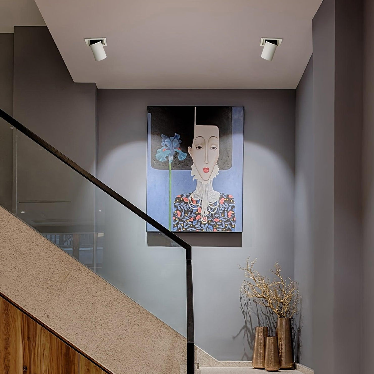 Dia Deckenleuchte Spotlight Schwarz Modern für Wohnzimmer Büro | Cielum