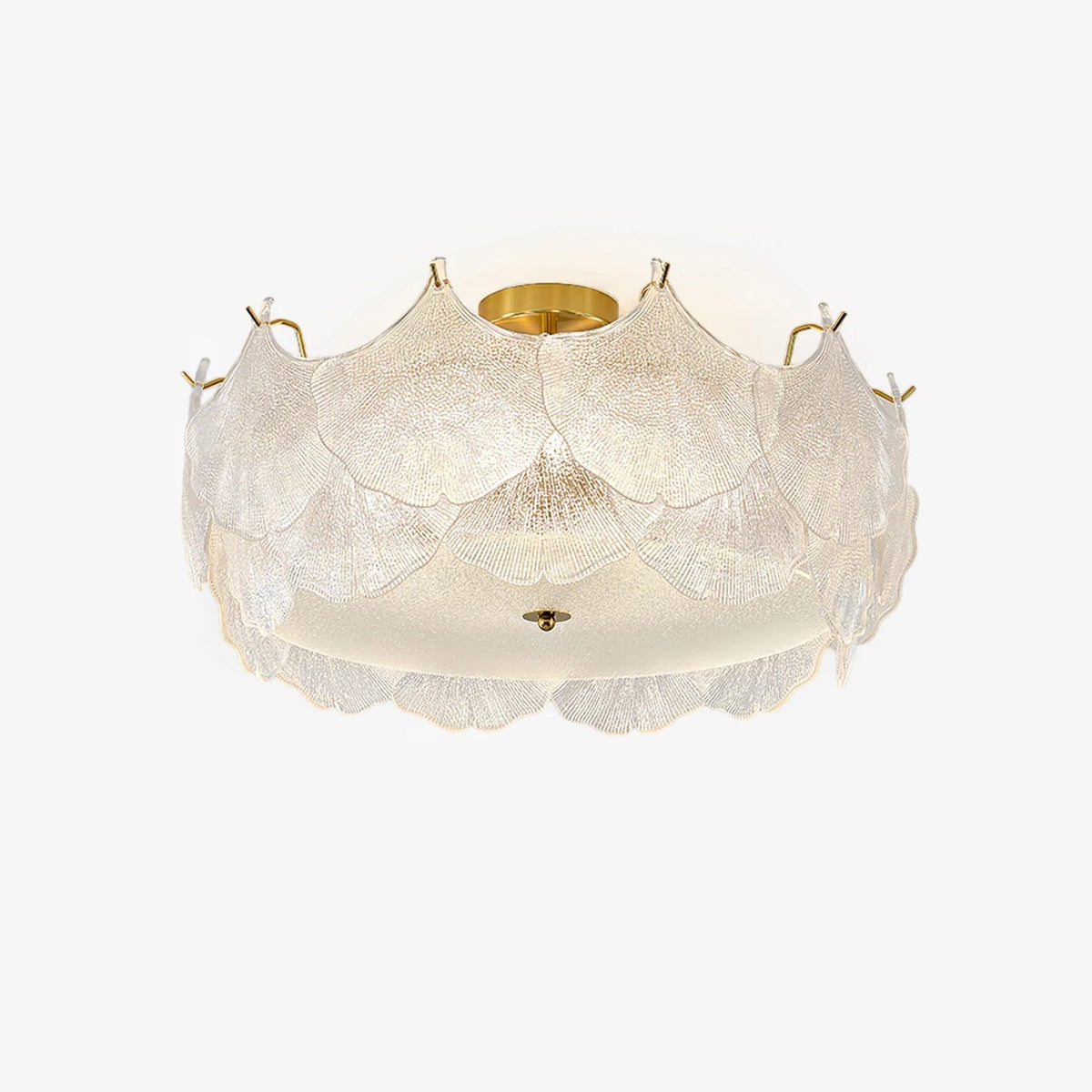 Quineth Deckenleuchte aus Glas in Blatt-Cluster-Form