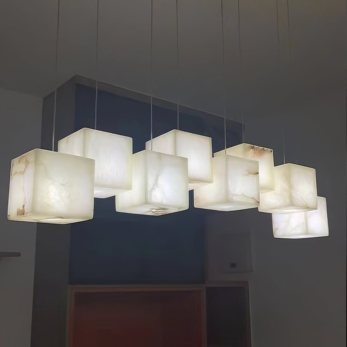 Kronleuchter Alabaster Kuben Baldachin Vielseitige Ambiente Leuchten | Cielum