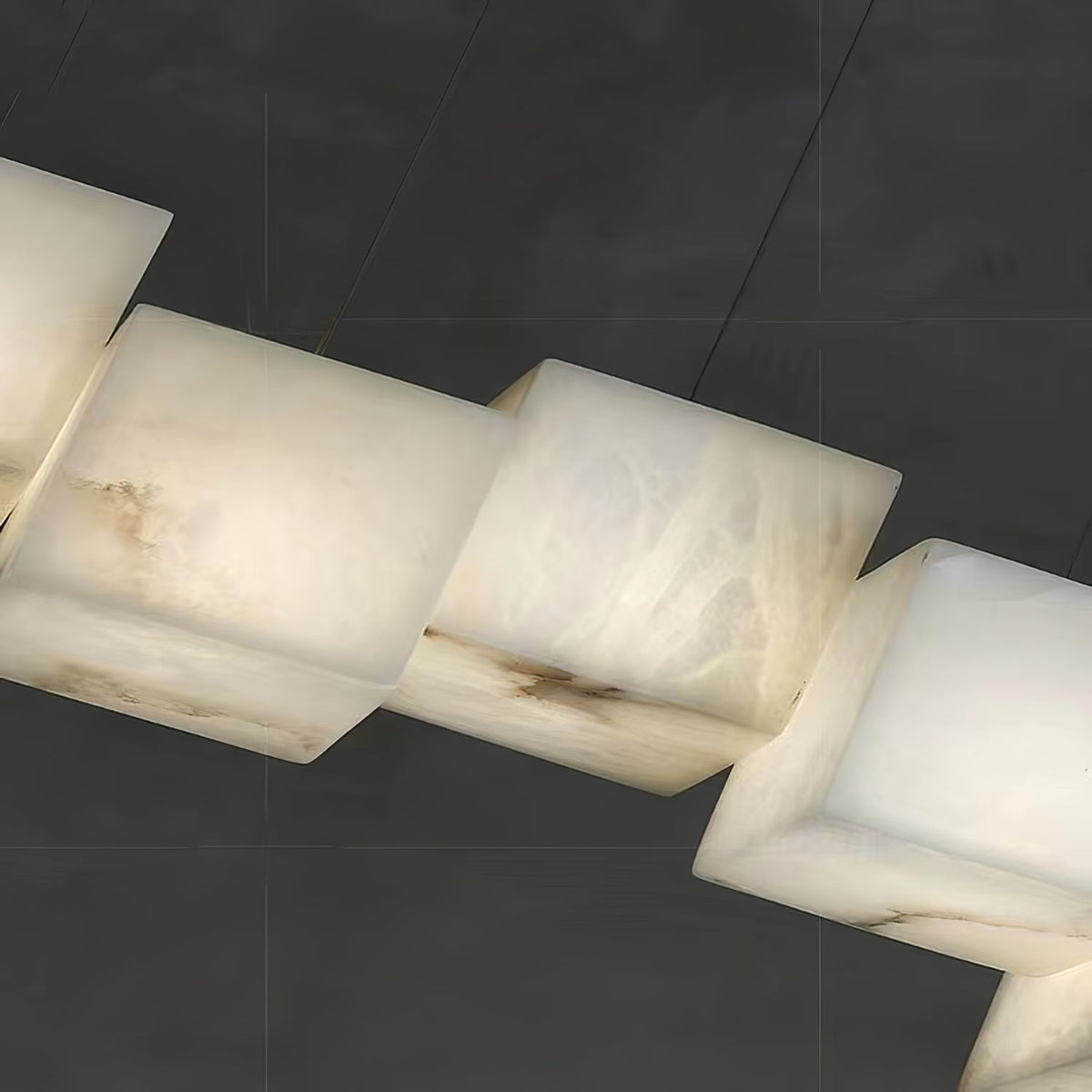Kronleuchter Alabaster Kuben Baldachin Vielseitige Ambiente Leuchten | Cielum