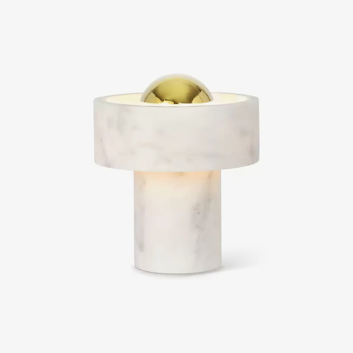 Petoaine Tischlampe aus Marmor mit Aura-Effekt