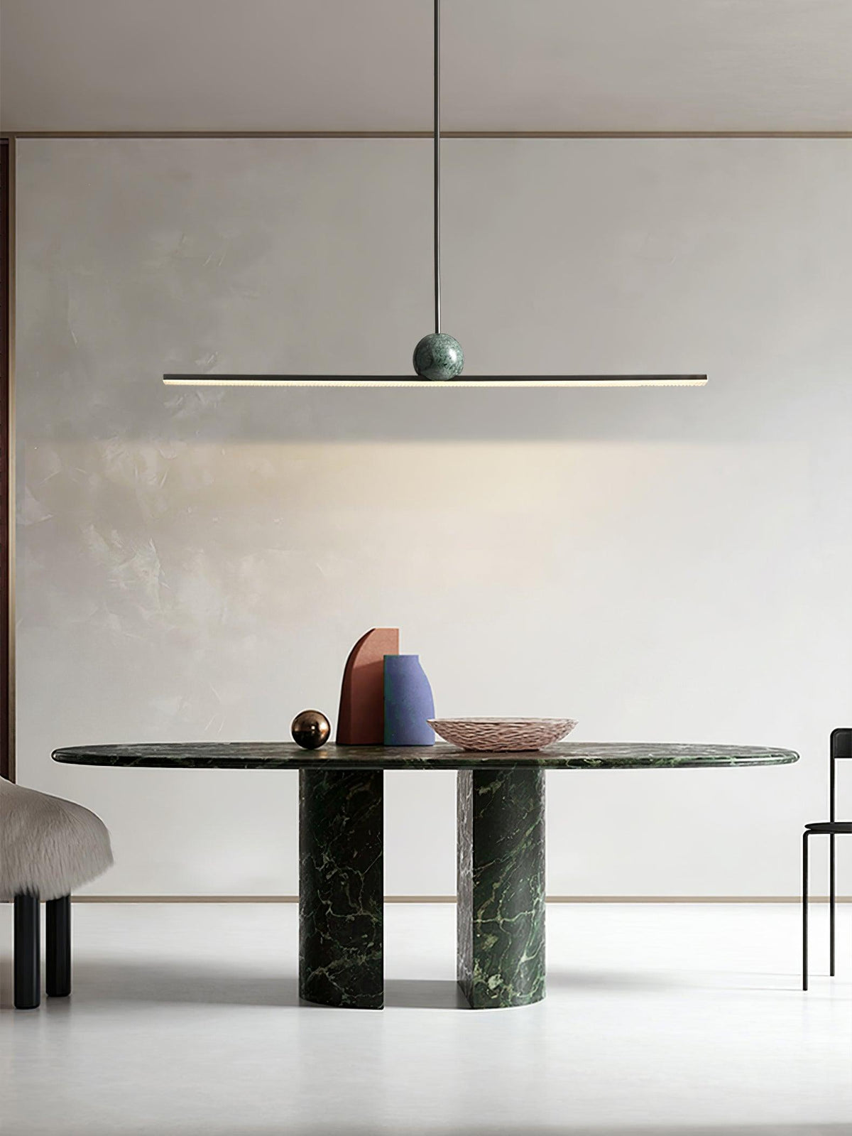 Mariiella lineare minimalistische Pendelleuchte aus Marmor &