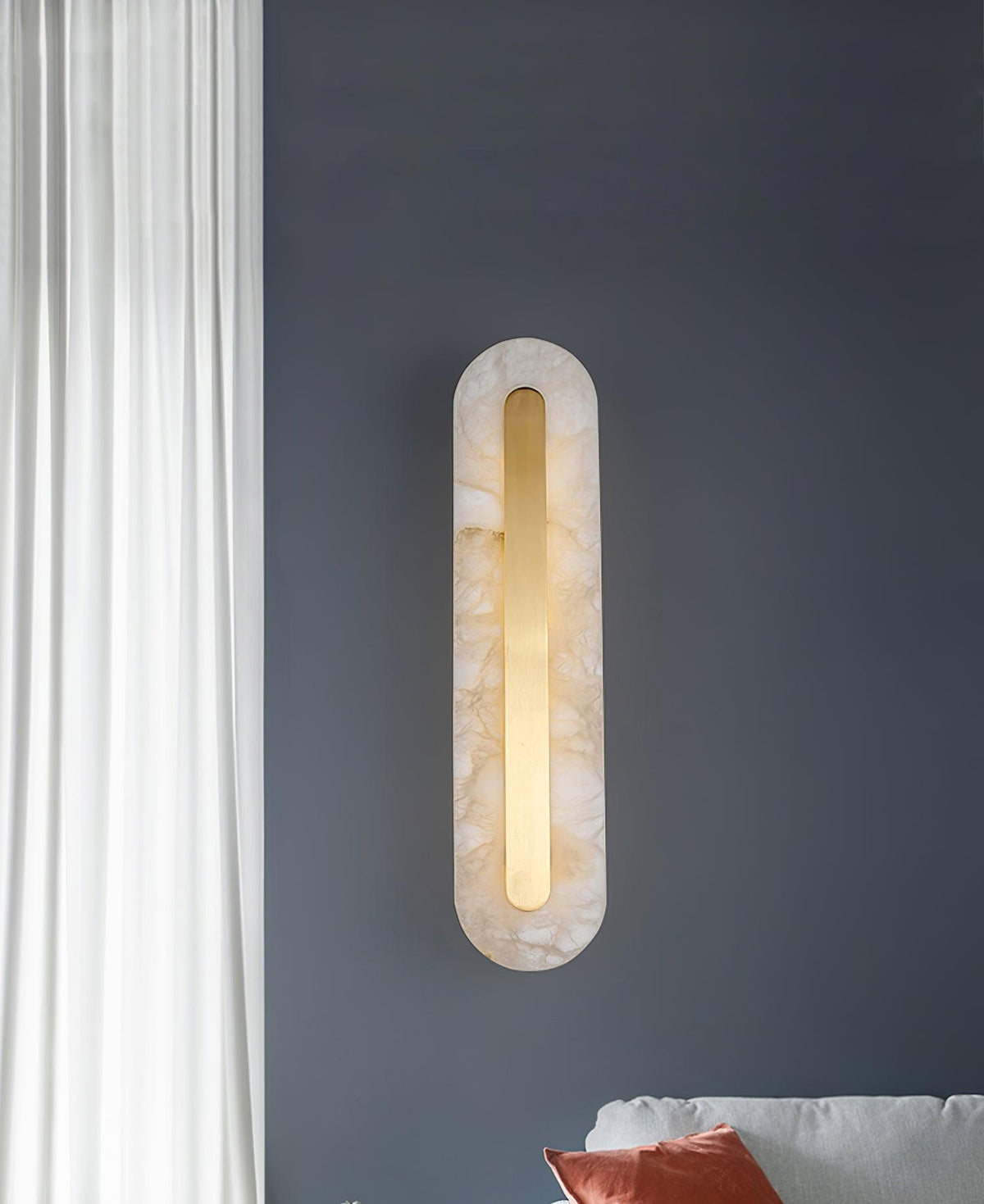 Selvia Minimalistische Wandleuchte aus Alabaster