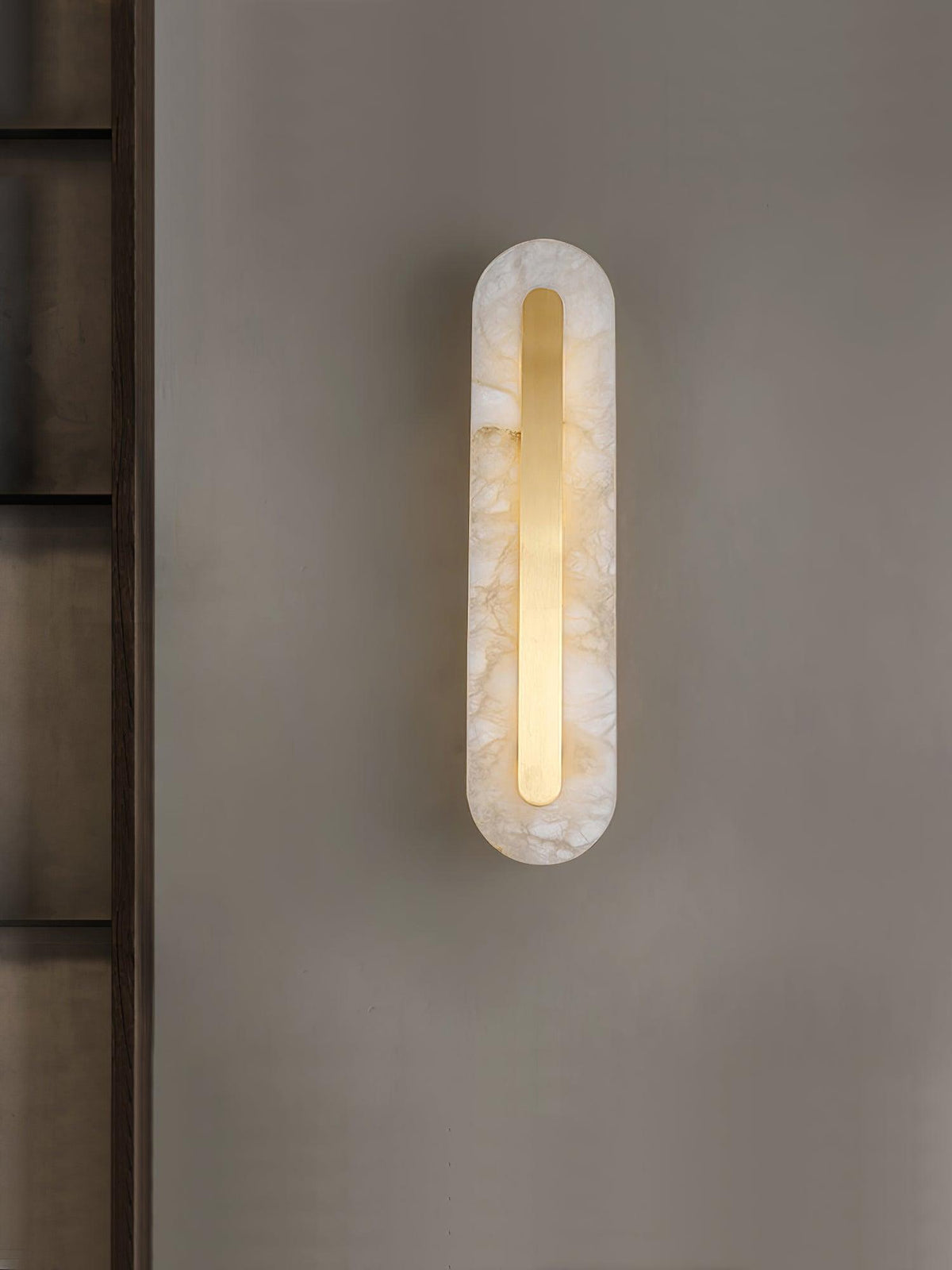 Selvia Minimalistische Wandleuchte aus Alabaster