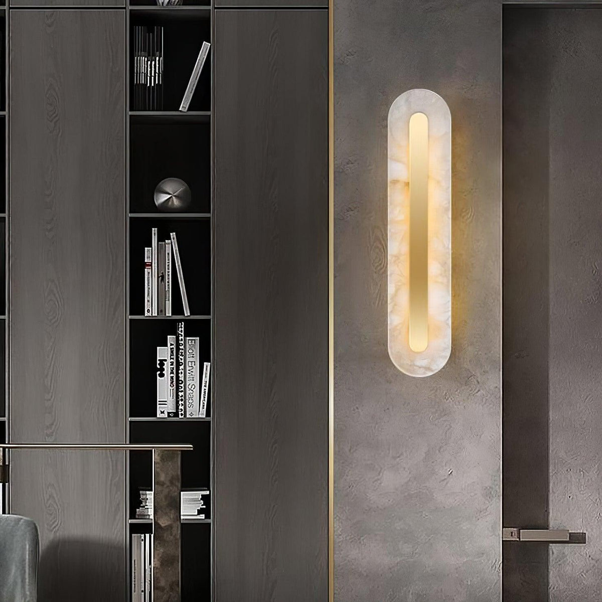 Selvia Minimalistische Wandleuchte aus Alabaster