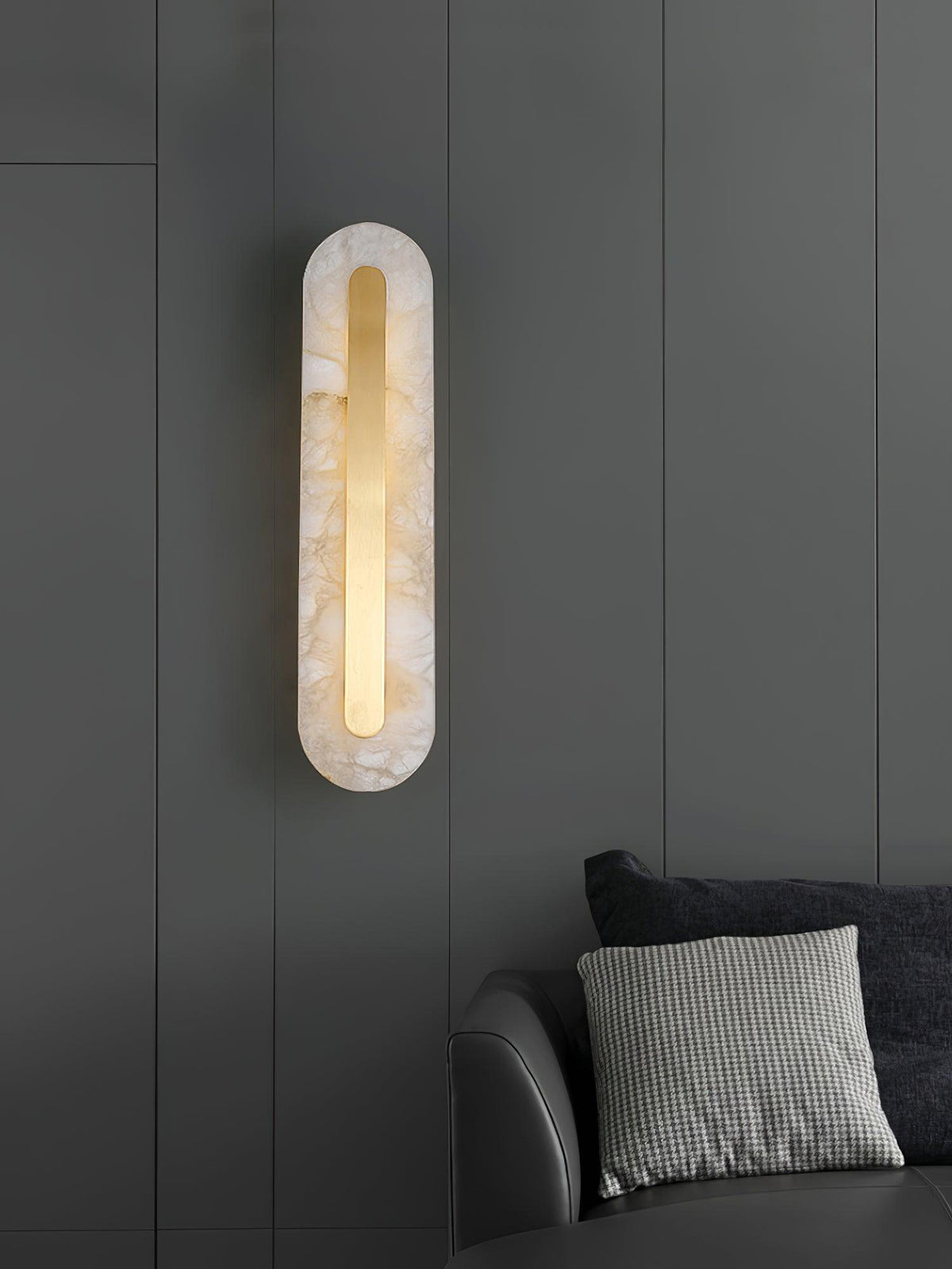 Selvia Minimalistische Wandleuchte aus Alabaster