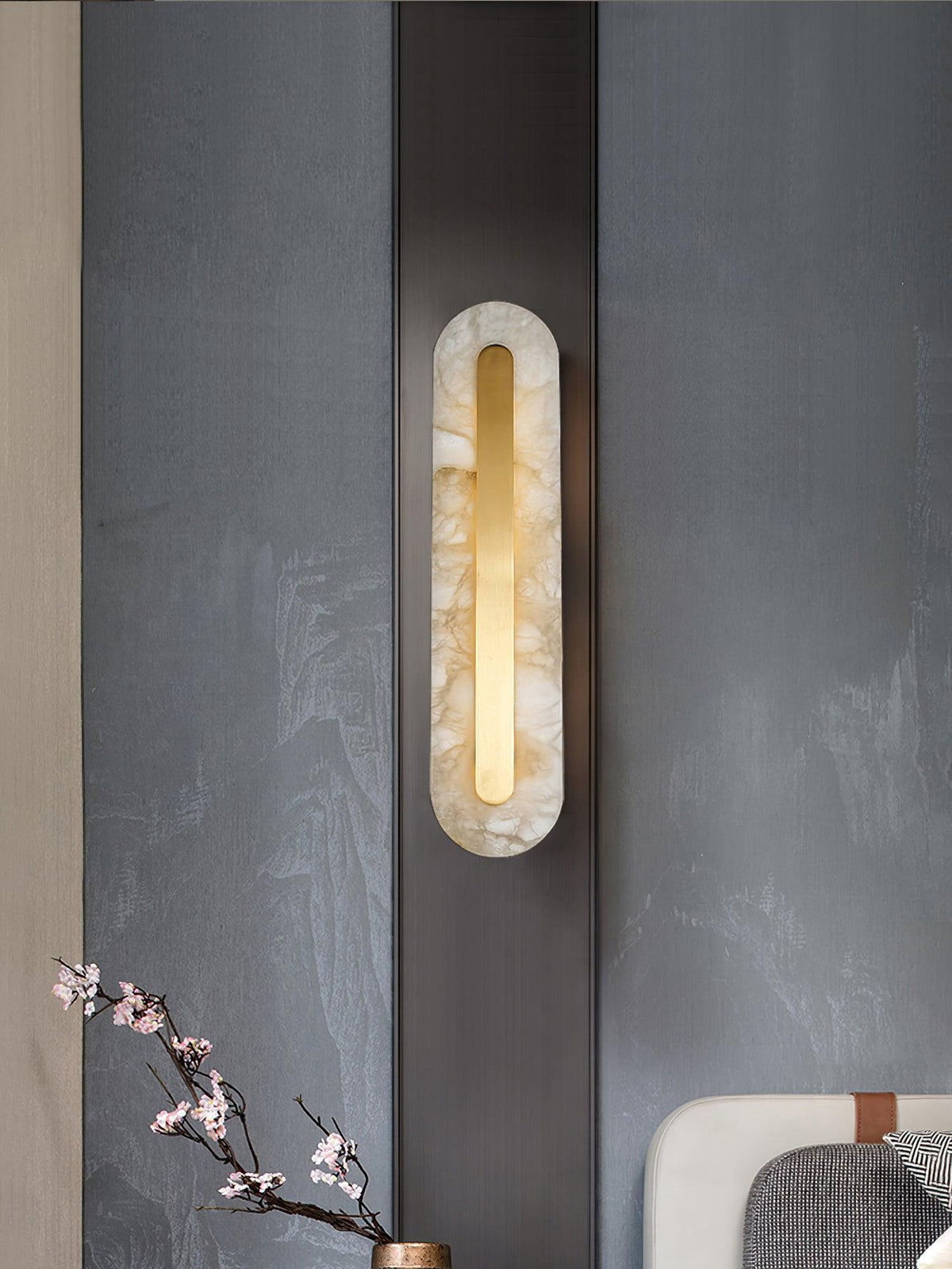 Selvia Minimalistische Wandleuchte aus Alabaster