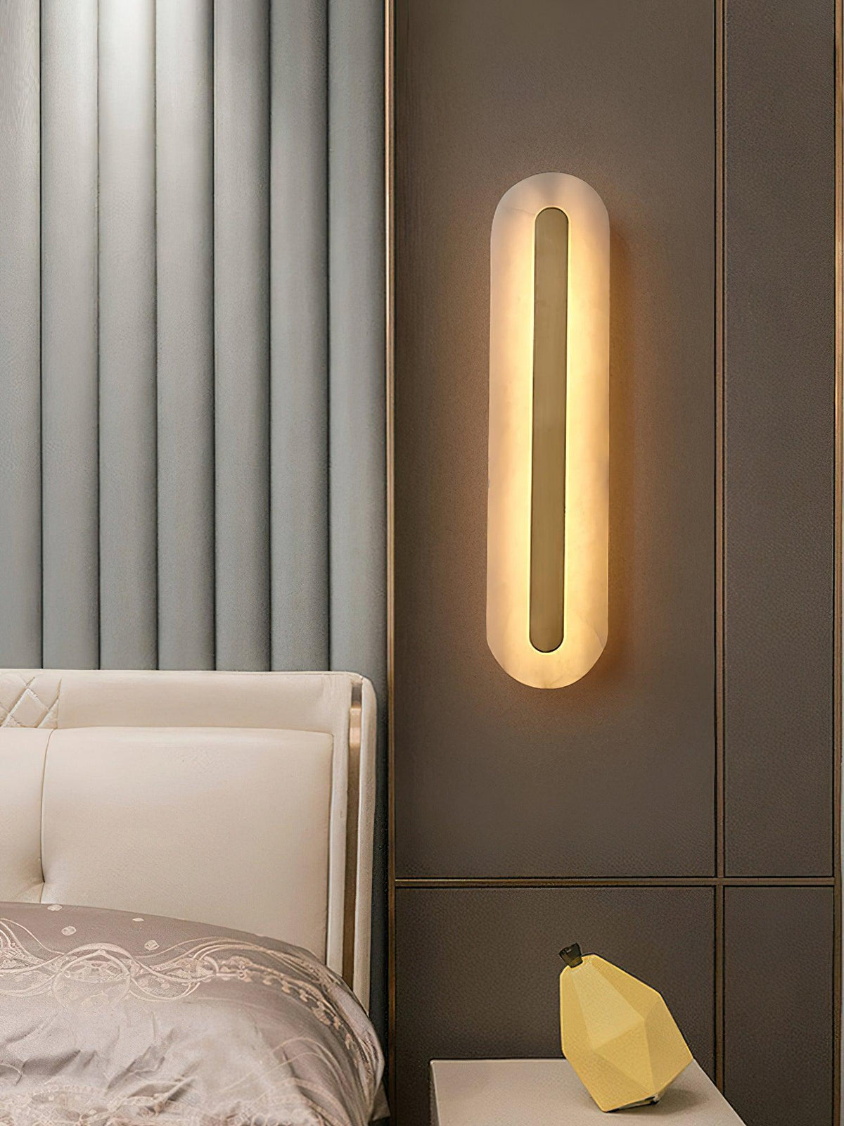 Selvia Minimalistische Wandleuchte aus Alabaster