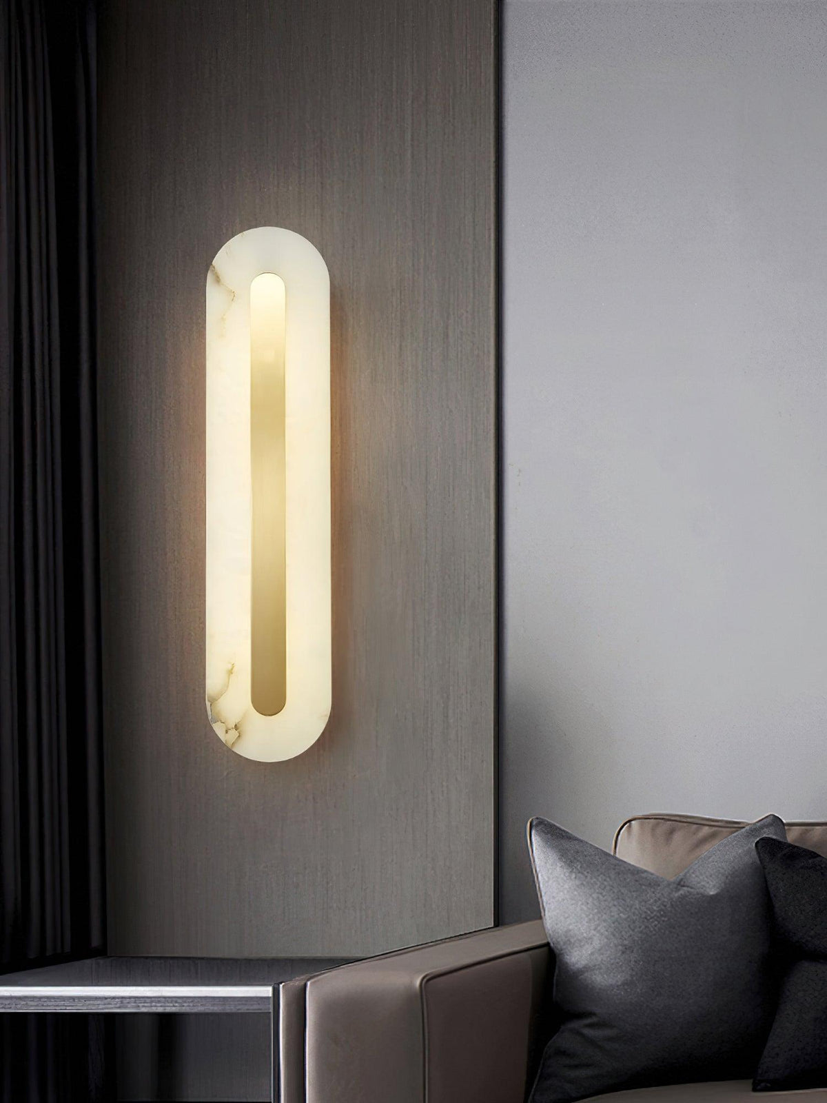Selvia Minimalistische Wandleuchte aus Alabaster