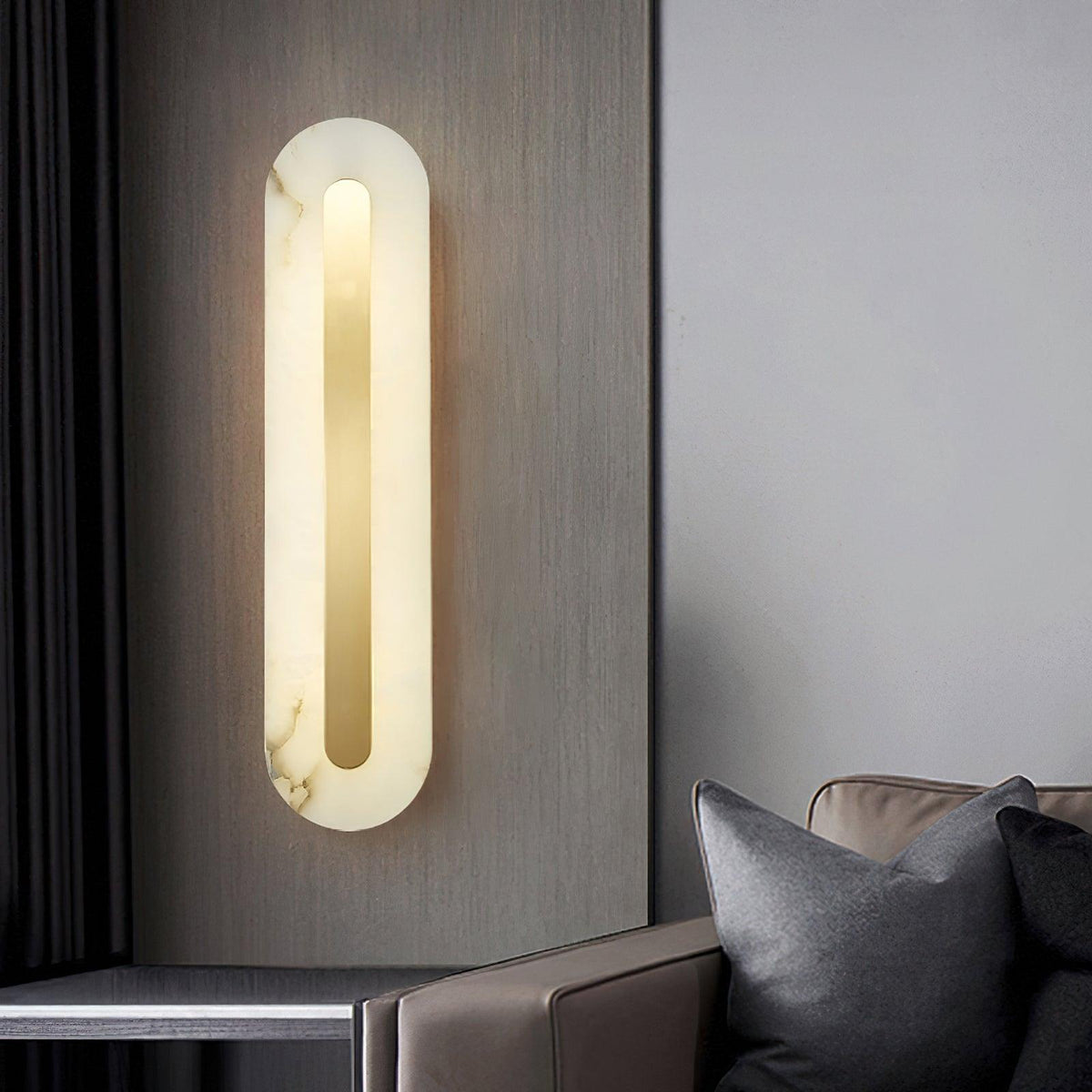 Selvia Minimalistische Wandleuchte aus Alabaster