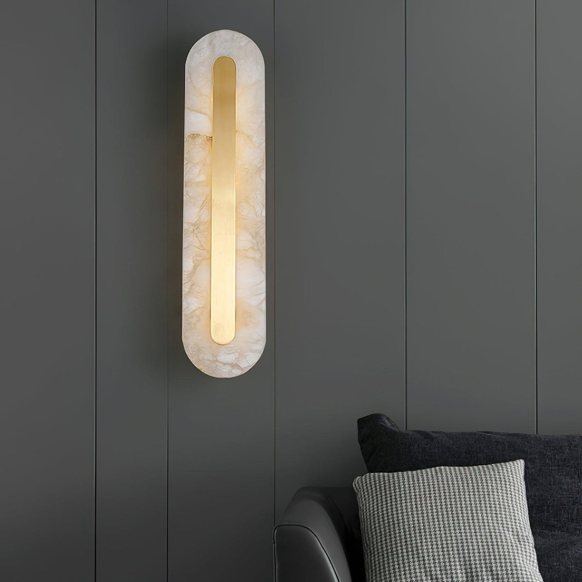 Selvia Minimalistische Wandleuchte aus Alabaster