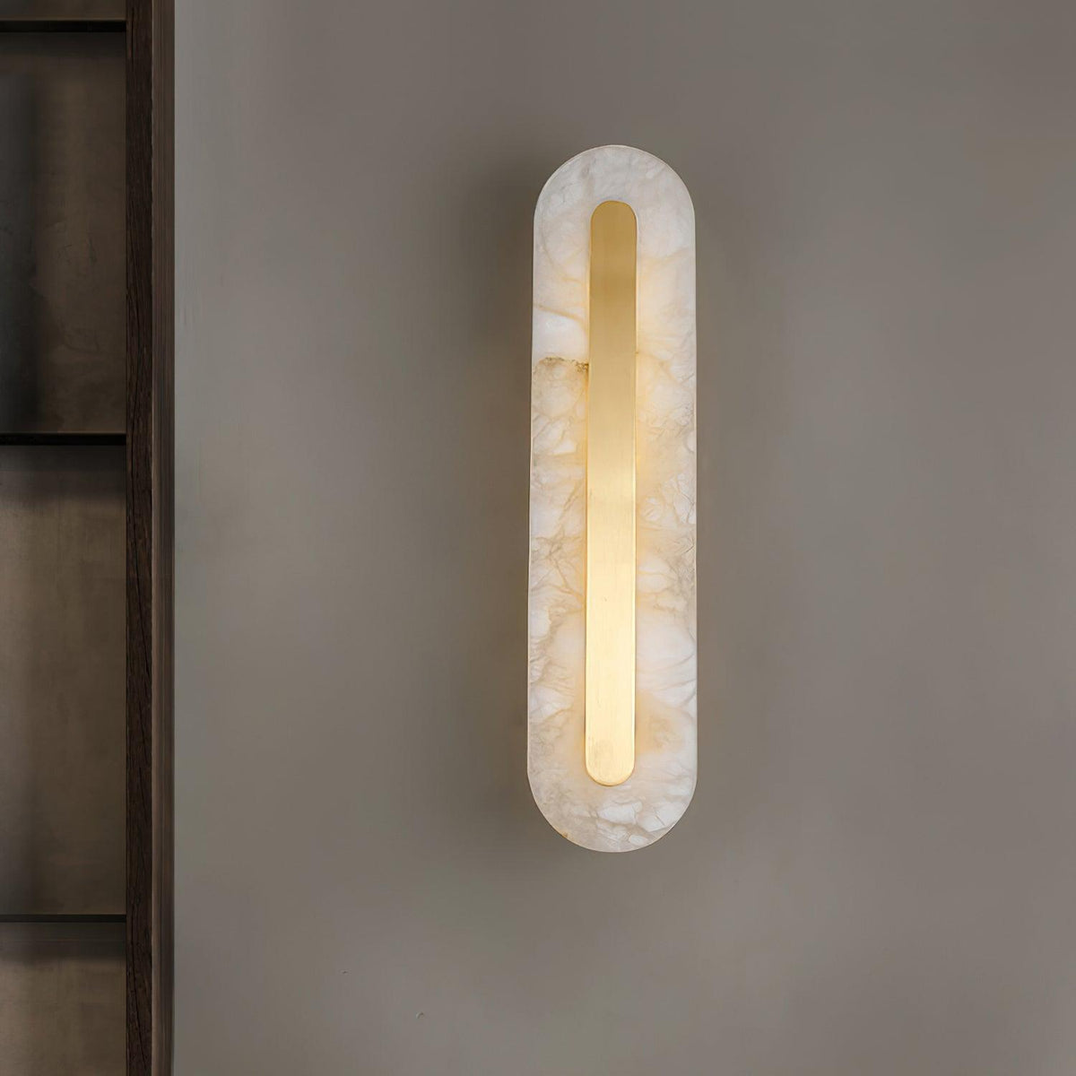 Selvia Minimalistische Wandleuchte aus Alabaster