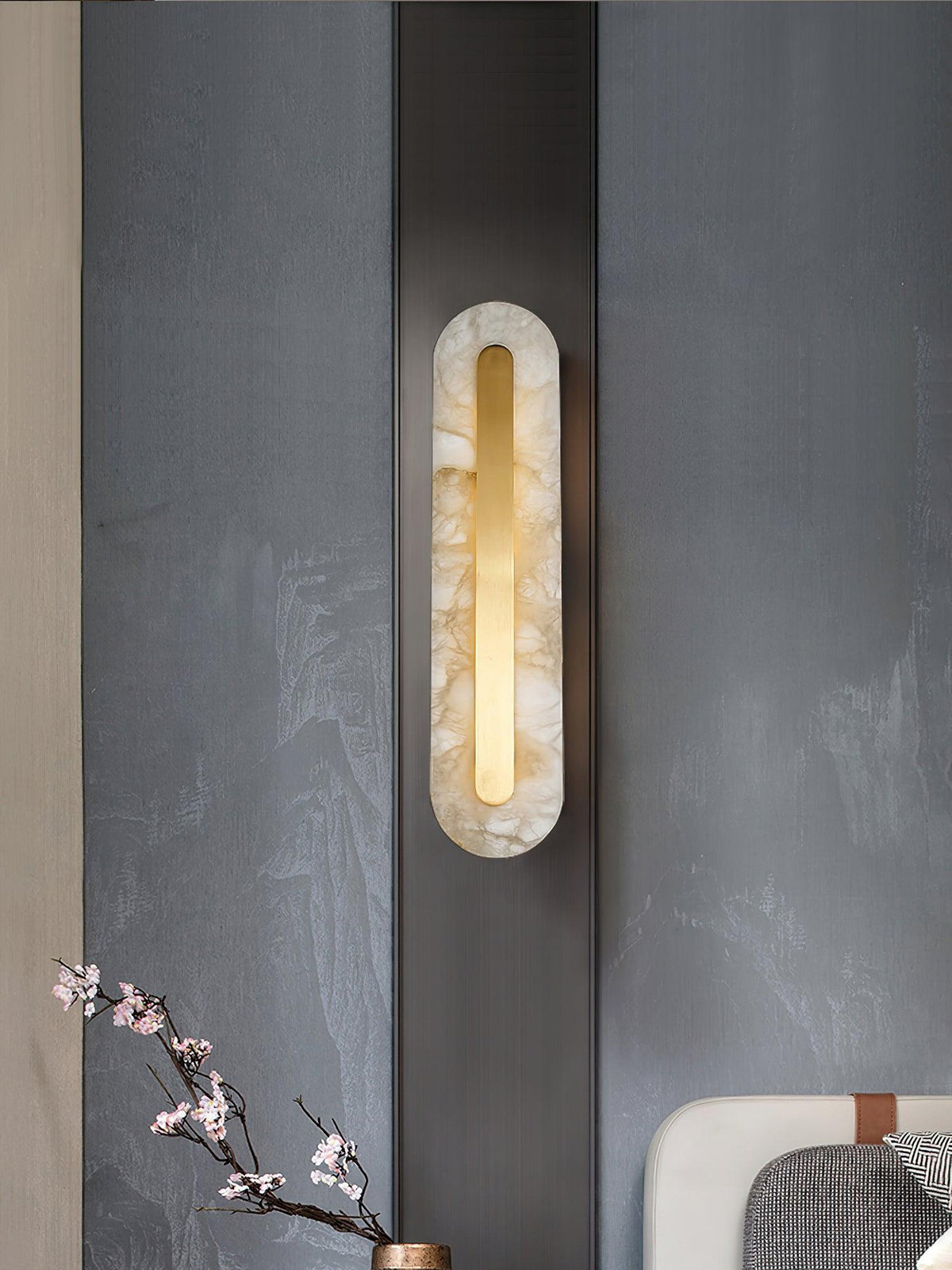 Selvia Minimalistische Wandleuchte aus Alabaster