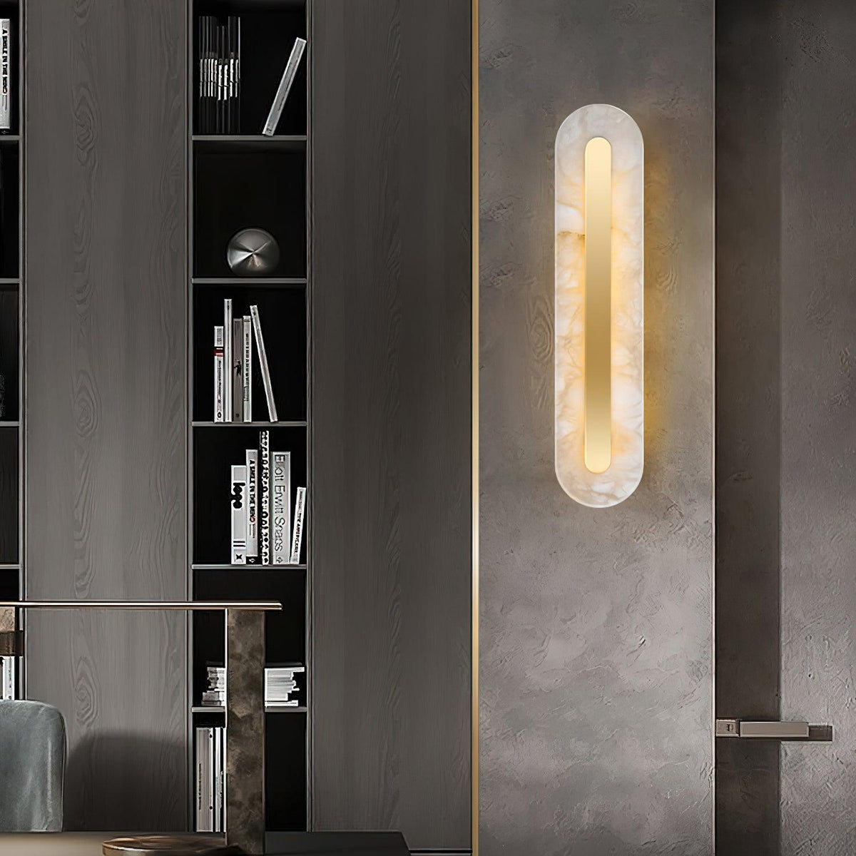 Selvia Minimalistische Wandleuchte aus Alabaster
