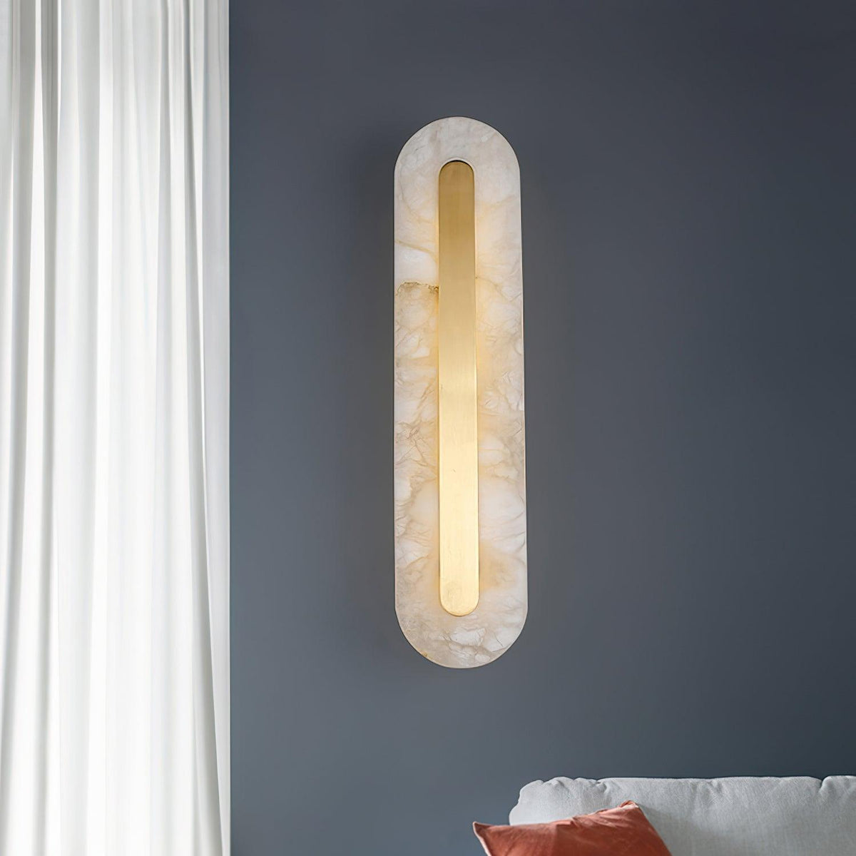 Selvia Minimalistische Wandleuchte aus Alabaster
