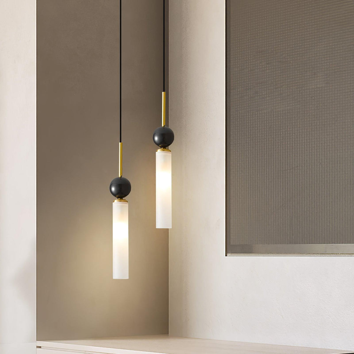 Petueria Minimalistische Pendelleuchte aus Marmor