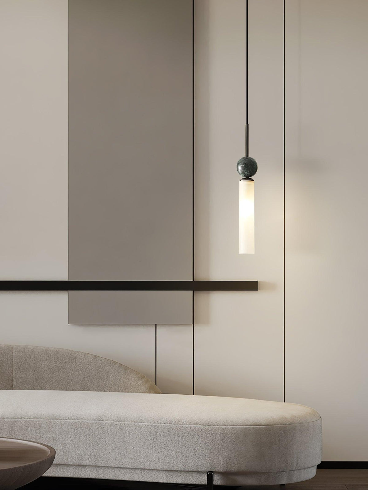 Petueria Minimalistische Pendelleuchte aus Marmor