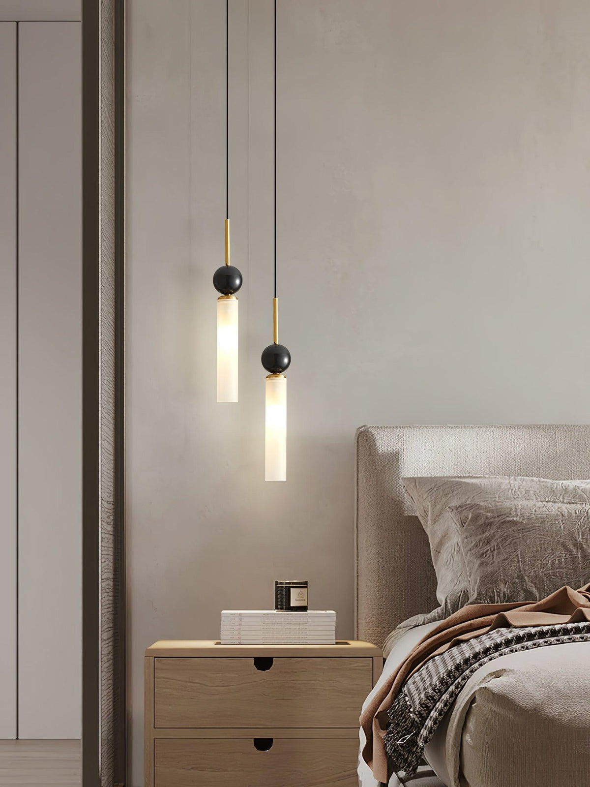 Petueria Minimalistische Pendelleuchte aus Marmor