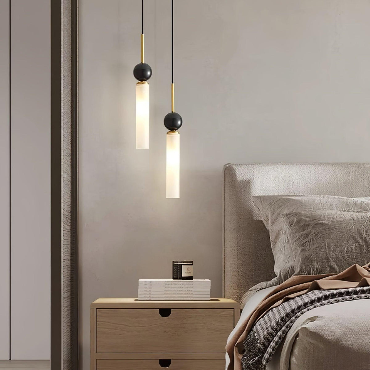 Petueria Minimalistische Pendelleuchte aus Marmor