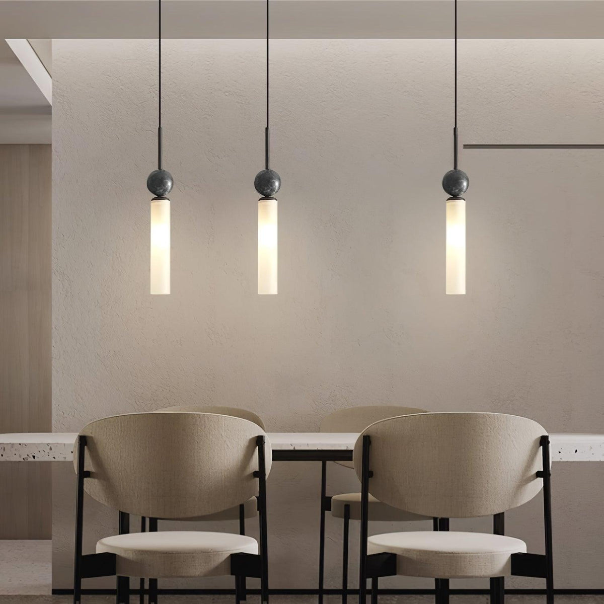Petueria Minimalistische Pendelleuchte aus Marmor